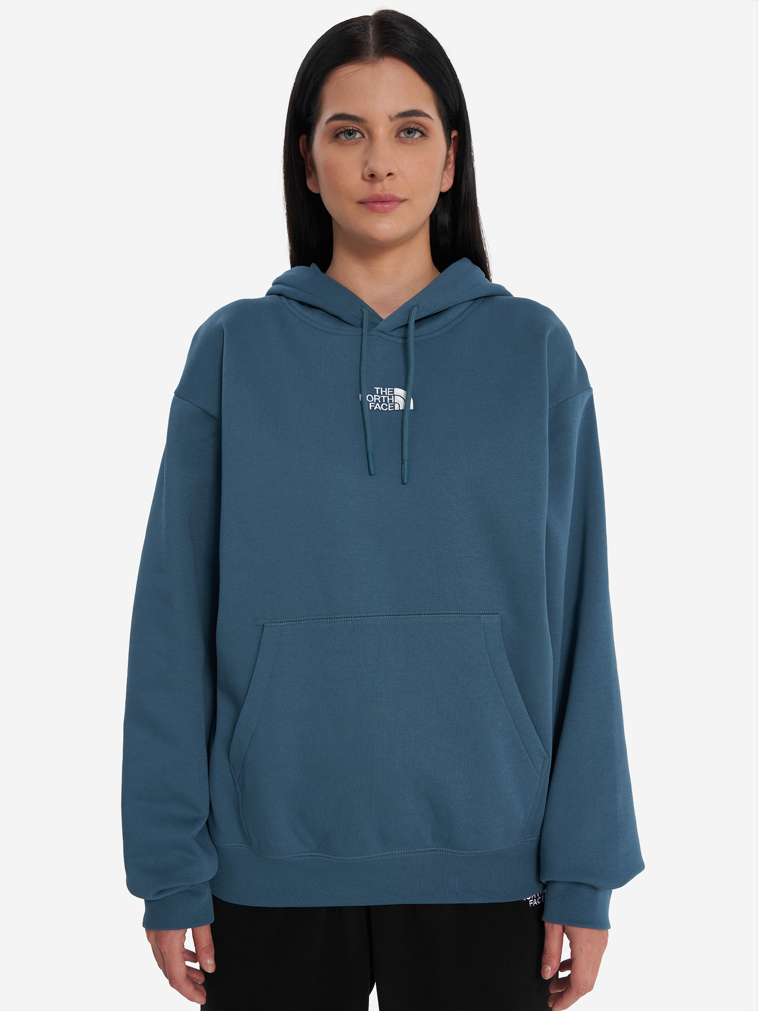 фото Худи женское оверсайз the north face essential, синий