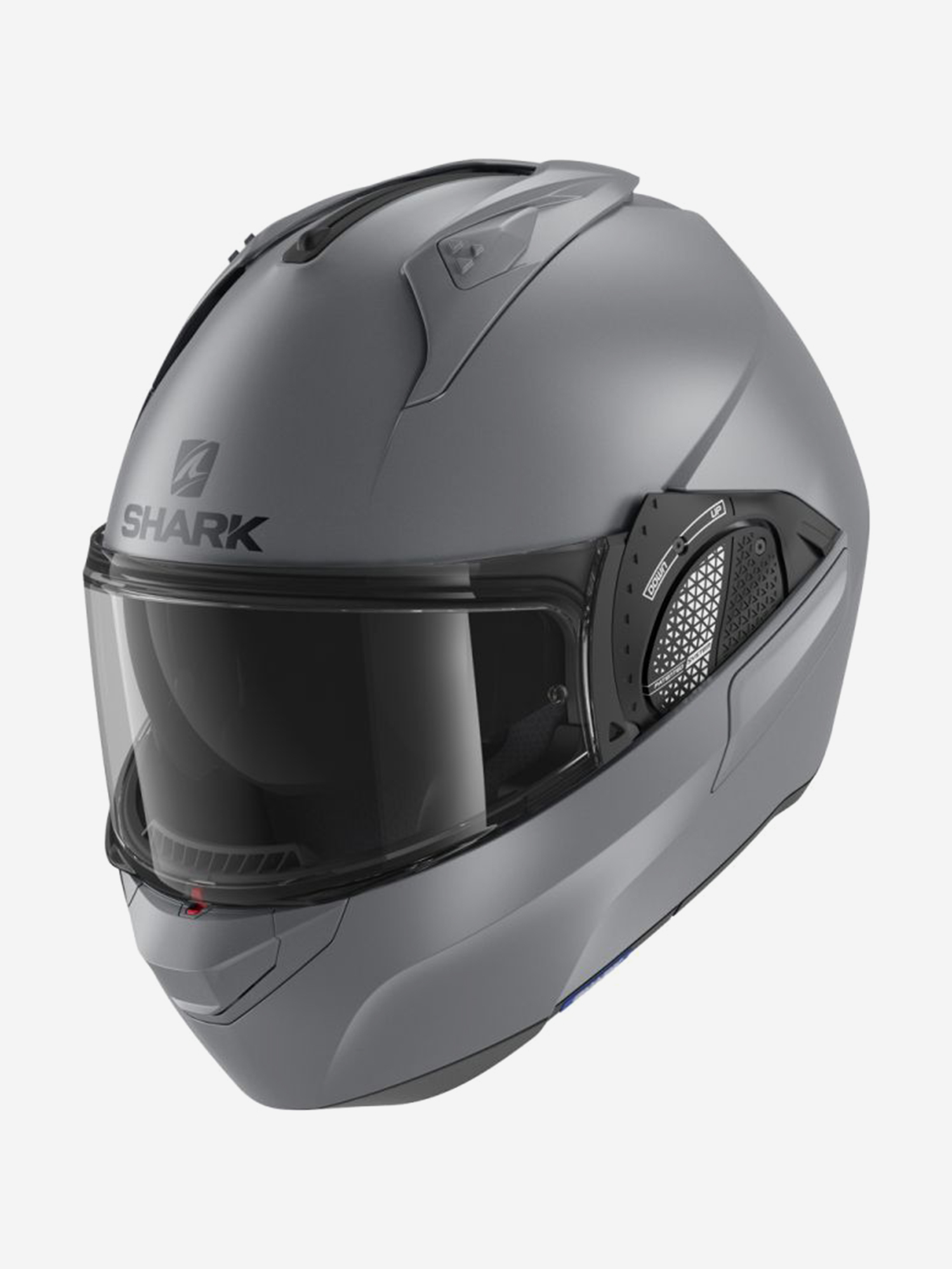 

Мотошлем трансформер модуляр SHARK EVO GT BLANK MAT Grey, Серый