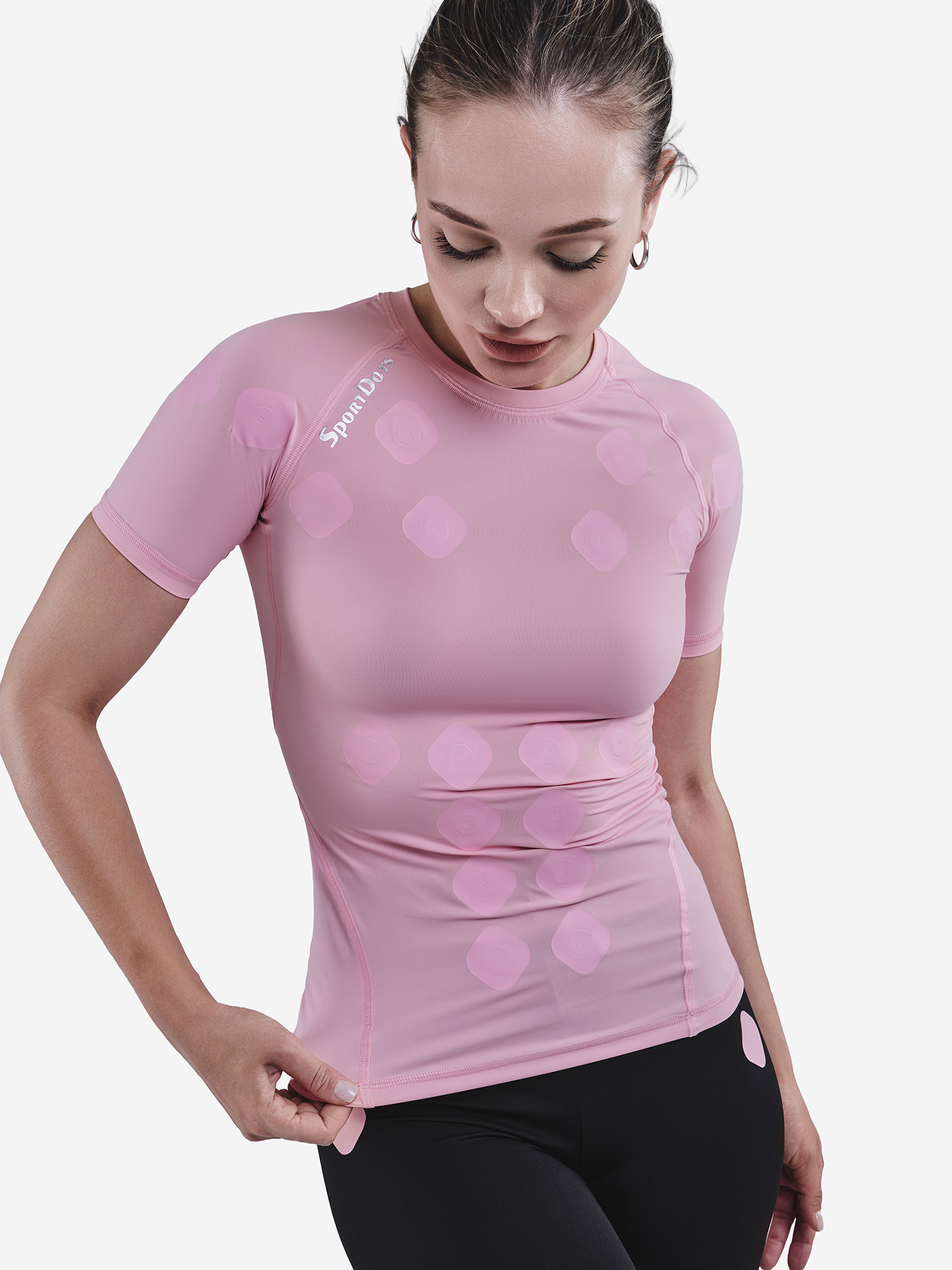 Изображение товара Компрессионная футбока-суппорт спины SportDots женская TSH-PN Россия