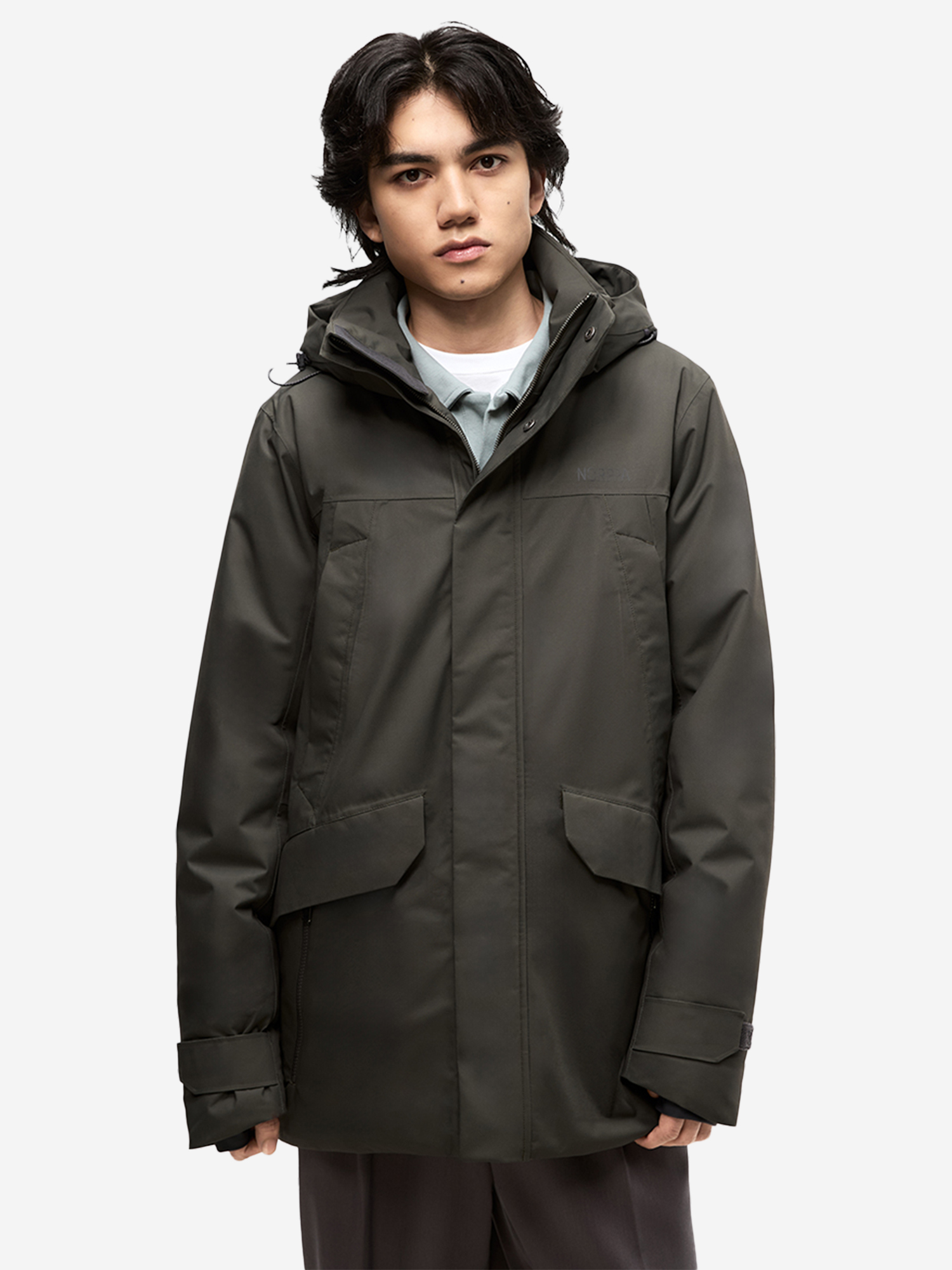 Изображение товара Мужская мембранная демисезонная куртка NORPPA Sever для активного отдыха и путешествий