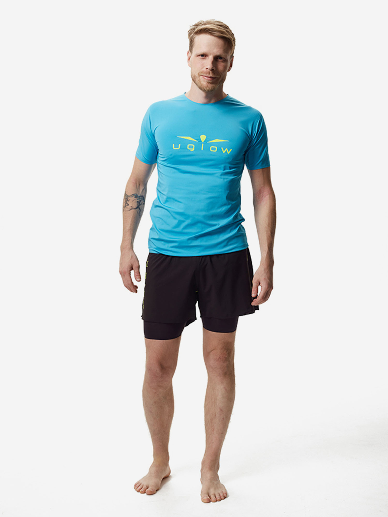 ФУТБОЛКА МУЖСКАЯ COMFORT TEE | SKYBLUE YELLOW, Голубой 419072856HZHQU1C-LIGHT_BLUE_YELLOW, размер 50 - фото 3