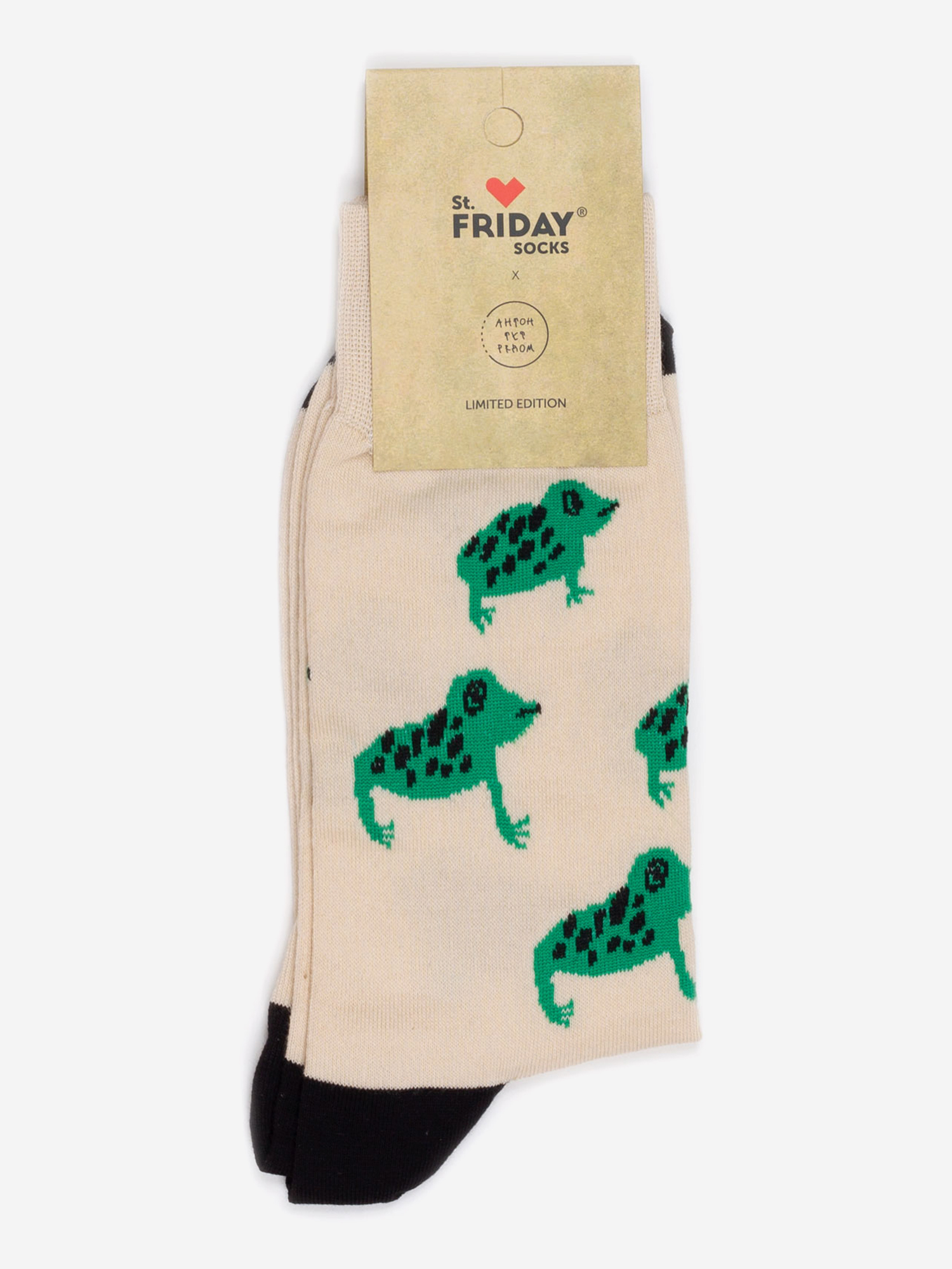 Носки St. Friday Socks - Лягушка, Зеленый