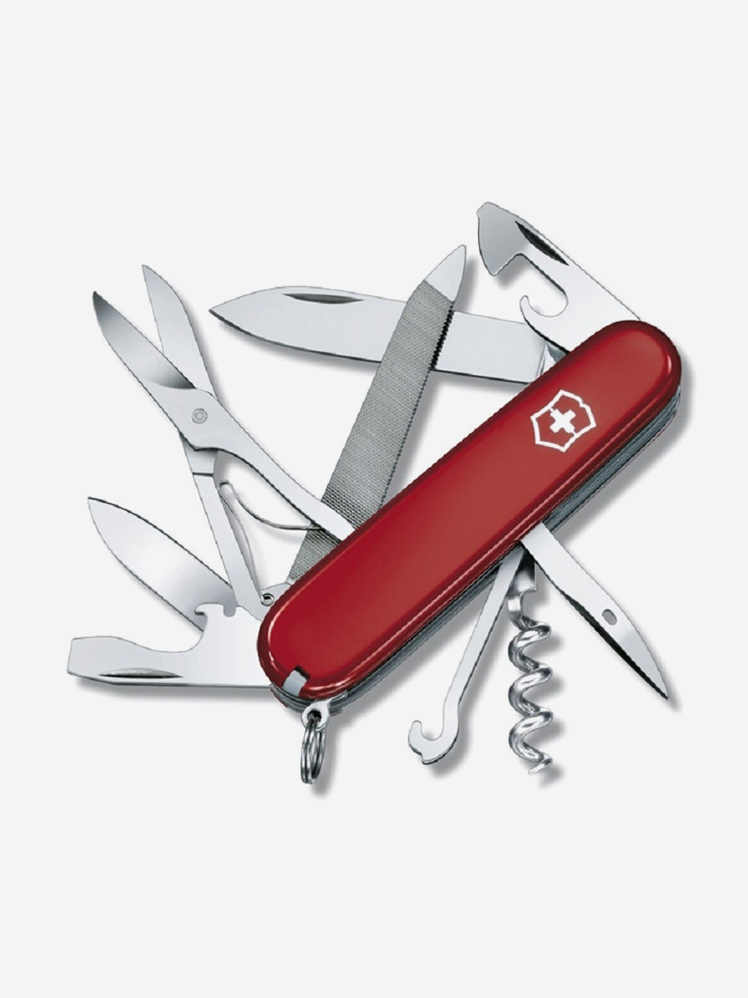 Нож складной Victorinox Mountaineer, 91 мм, 18 функций, Красный нож складной victorinox workchamp 111 мм 21 функция красный