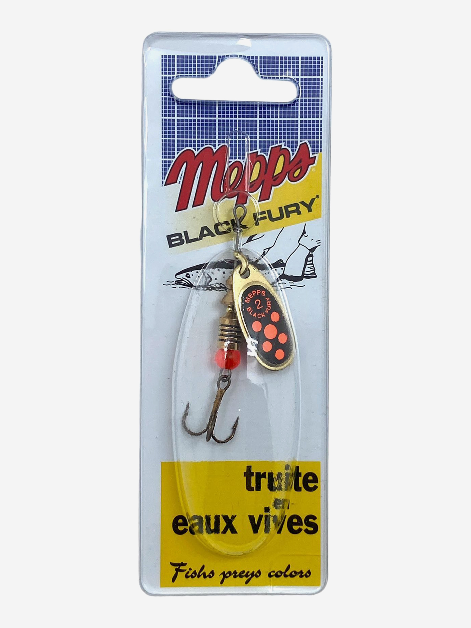 

Блесна вращающаяся MEPPS "Black Fury ORANGE OR" №2 (4,5г) блистер, Золотой