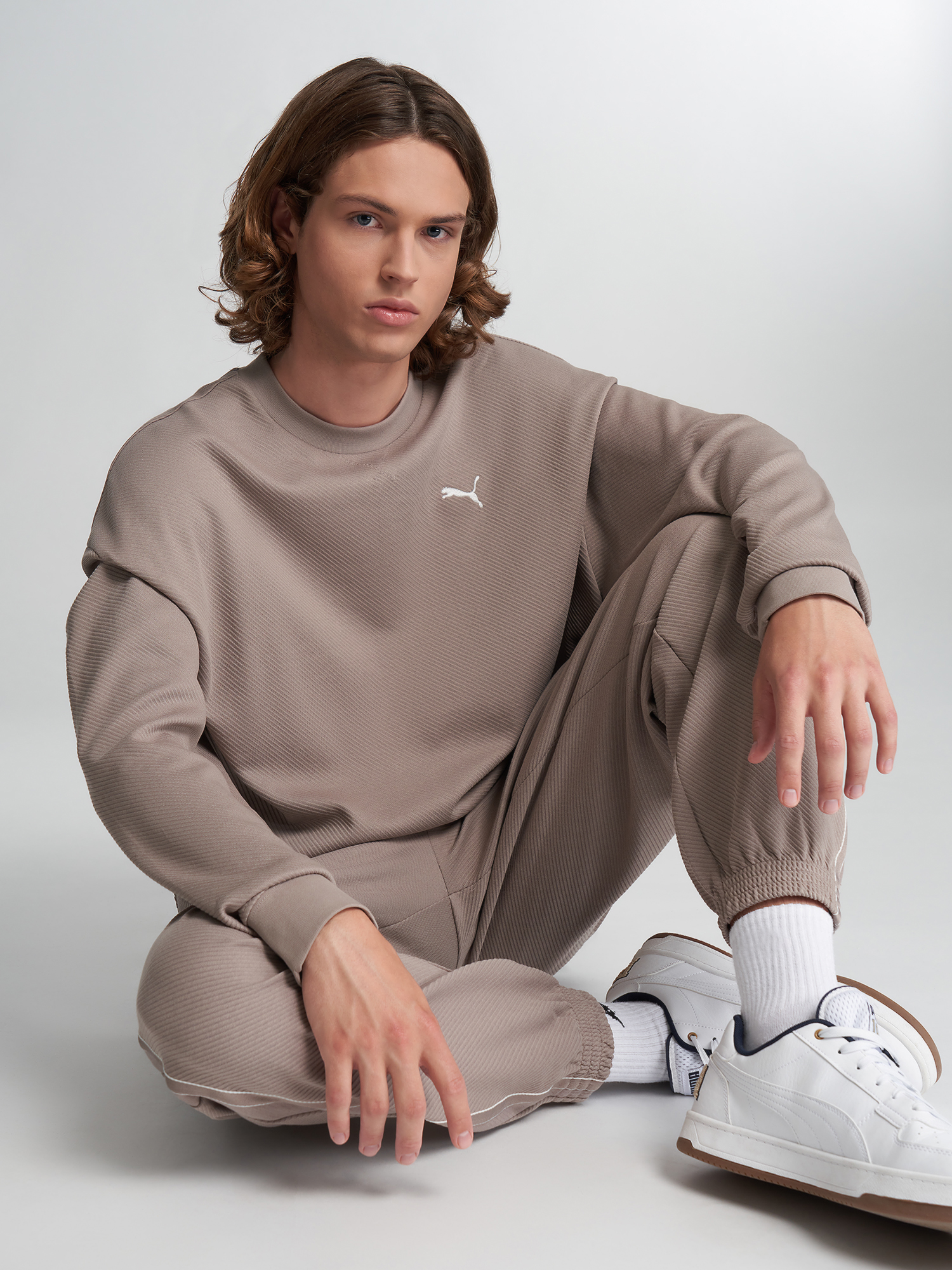 Свитшот мужской PUMA Essentials Elevated, Бежевый 4