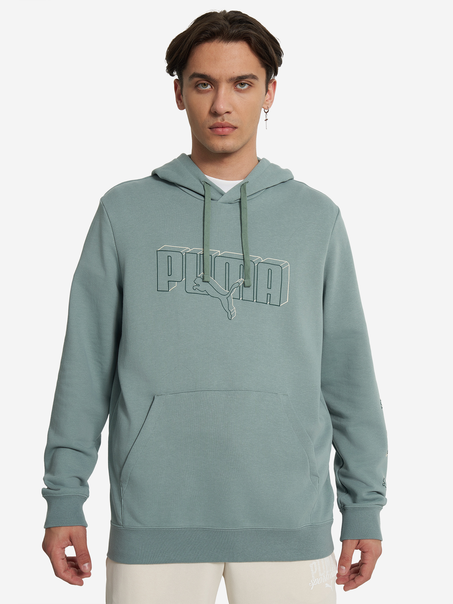 Худи мужское PUMA, Зеленый 2