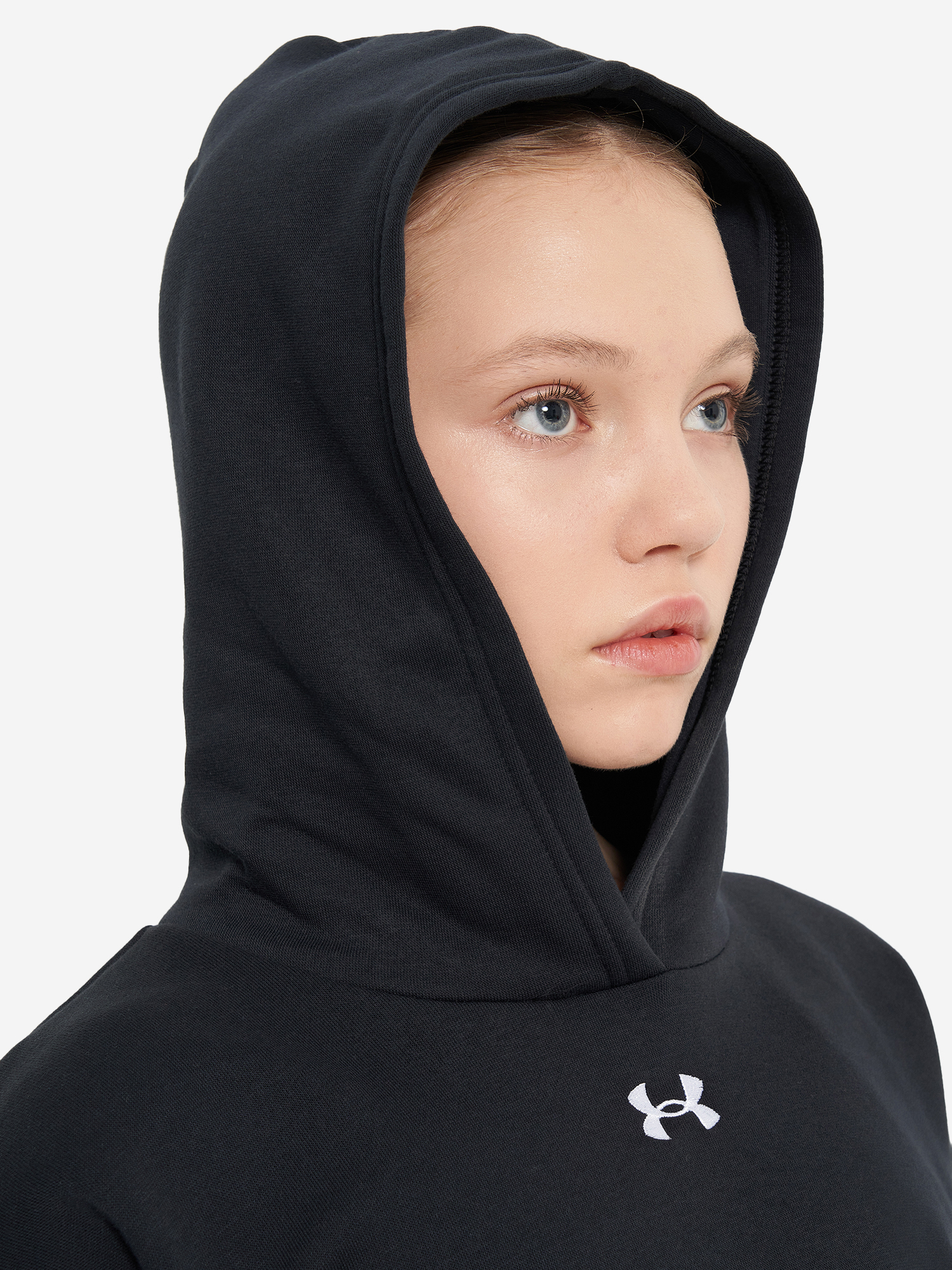 фото Худи для девочек under armour rival, черный