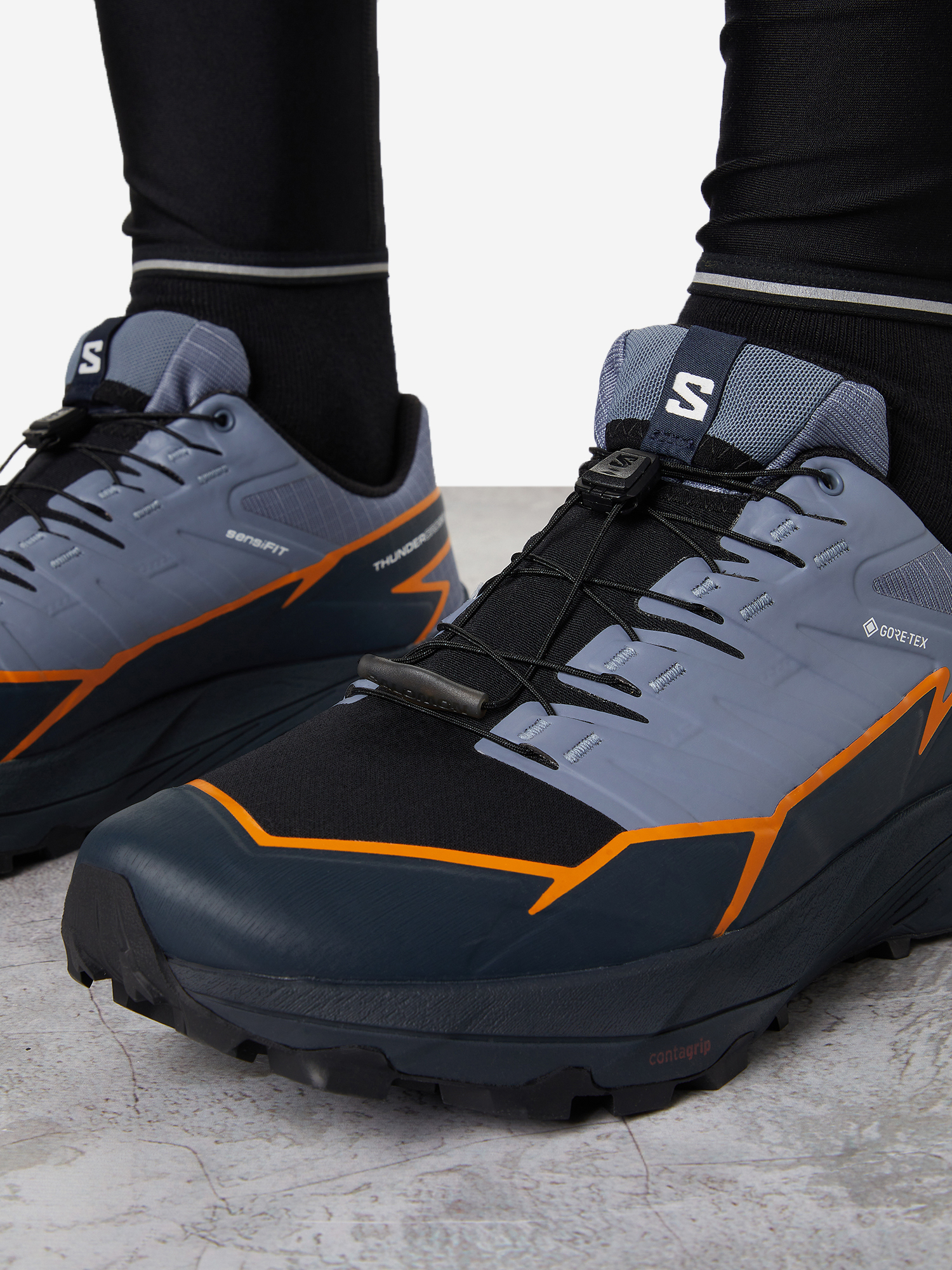 Кроссовки мужские Salomon Thundercross Gtx, Черный Вид№9