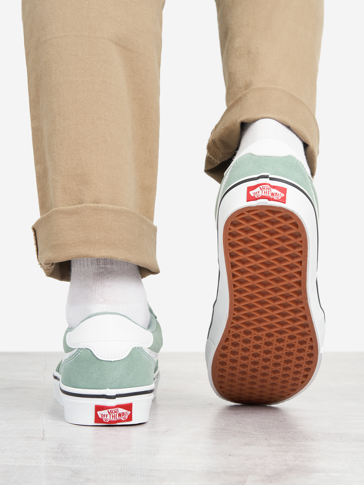 фото Кеды женские vans brooklyn ls, зеленый