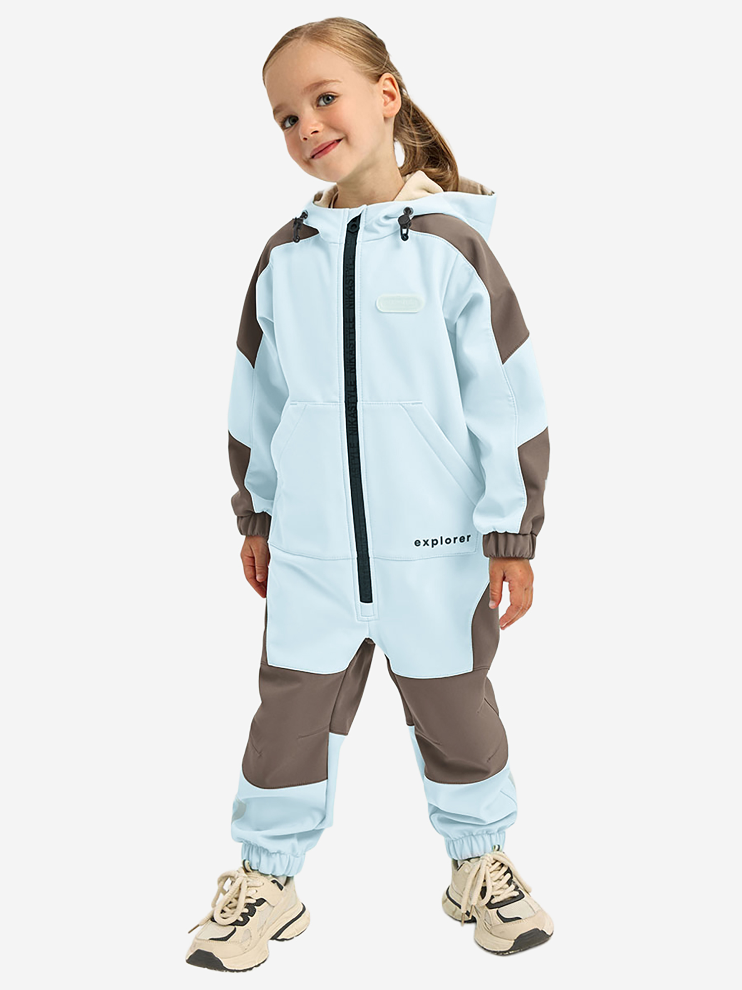 Изображение товара Комбинезон NIKASTYLE, Небесный/кофе