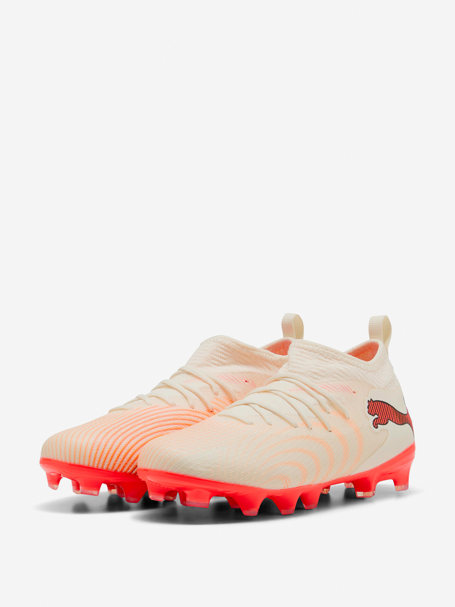 Бутсы для мальчиков PUMA Future 9 Match Fg/Ag, Бежевый 2