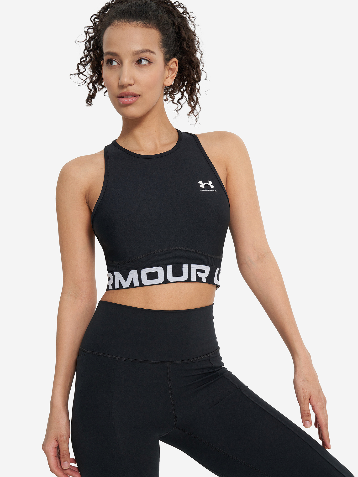 фото Майка женская under armour, черный