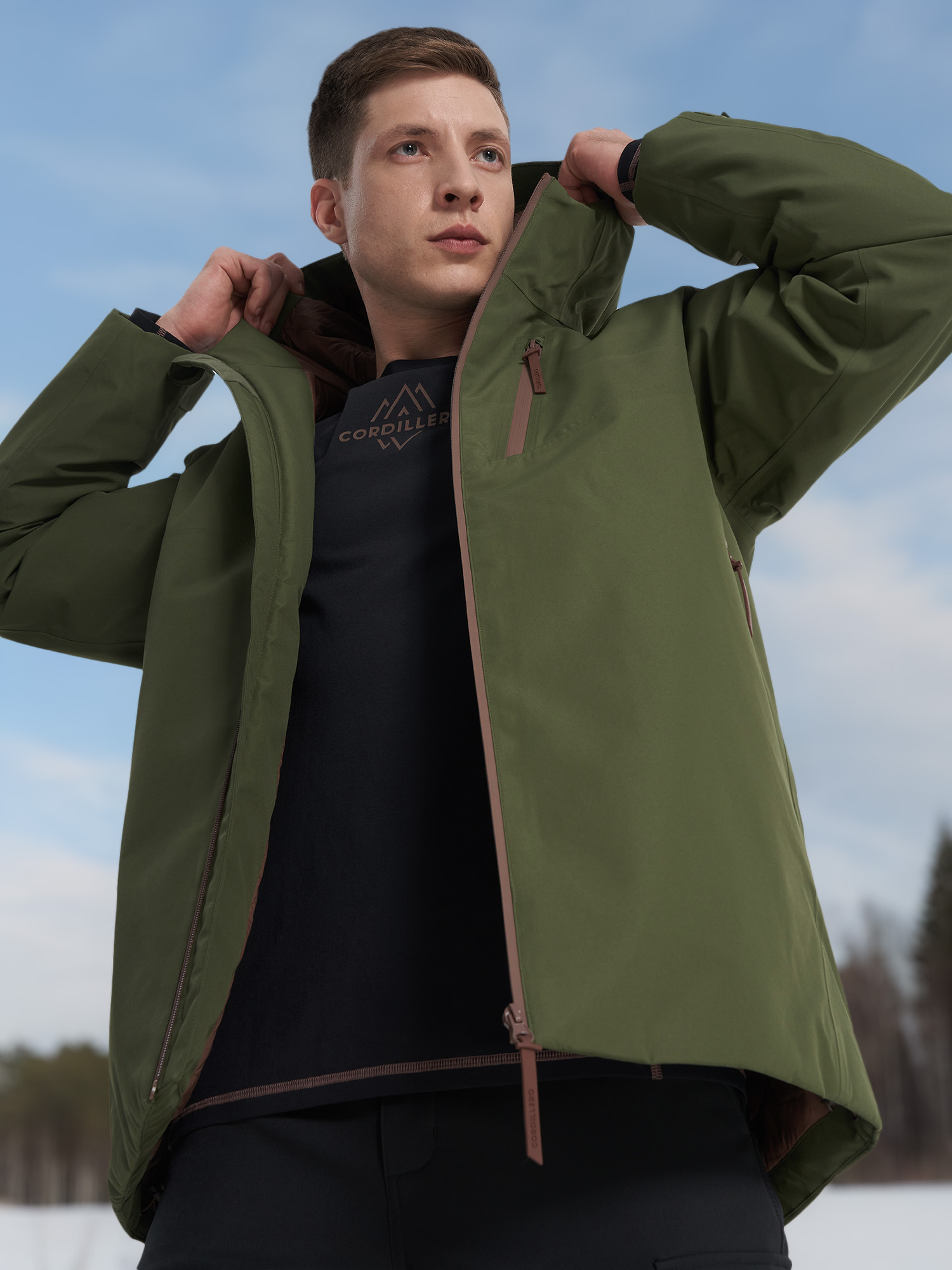 Куртка утепленная мужская Cordillero, зеленый, арт. 137211c37-74