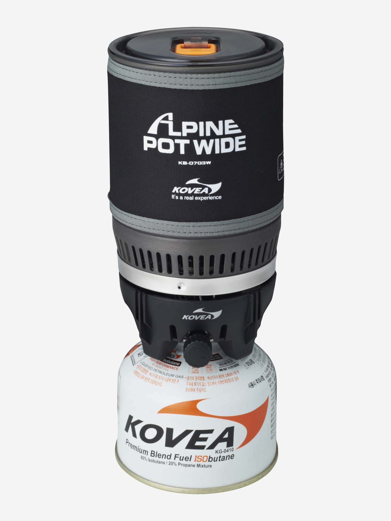 

Горелка газовая Kovea KB-0703W Alpne Pot Wide, Черный