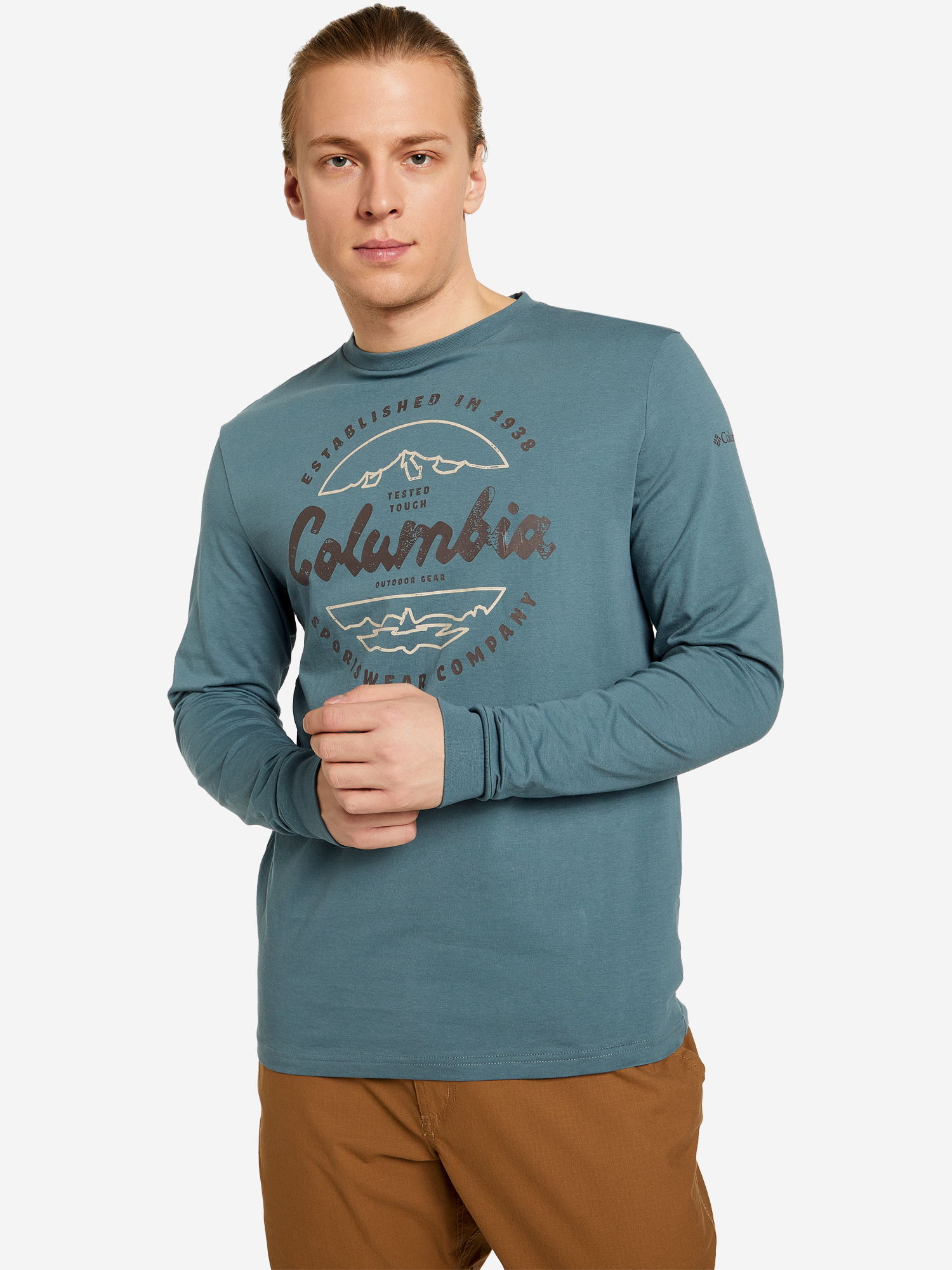 

Лонгслив мужской Columbia Blue Reef LS Graphic Tee, Синий