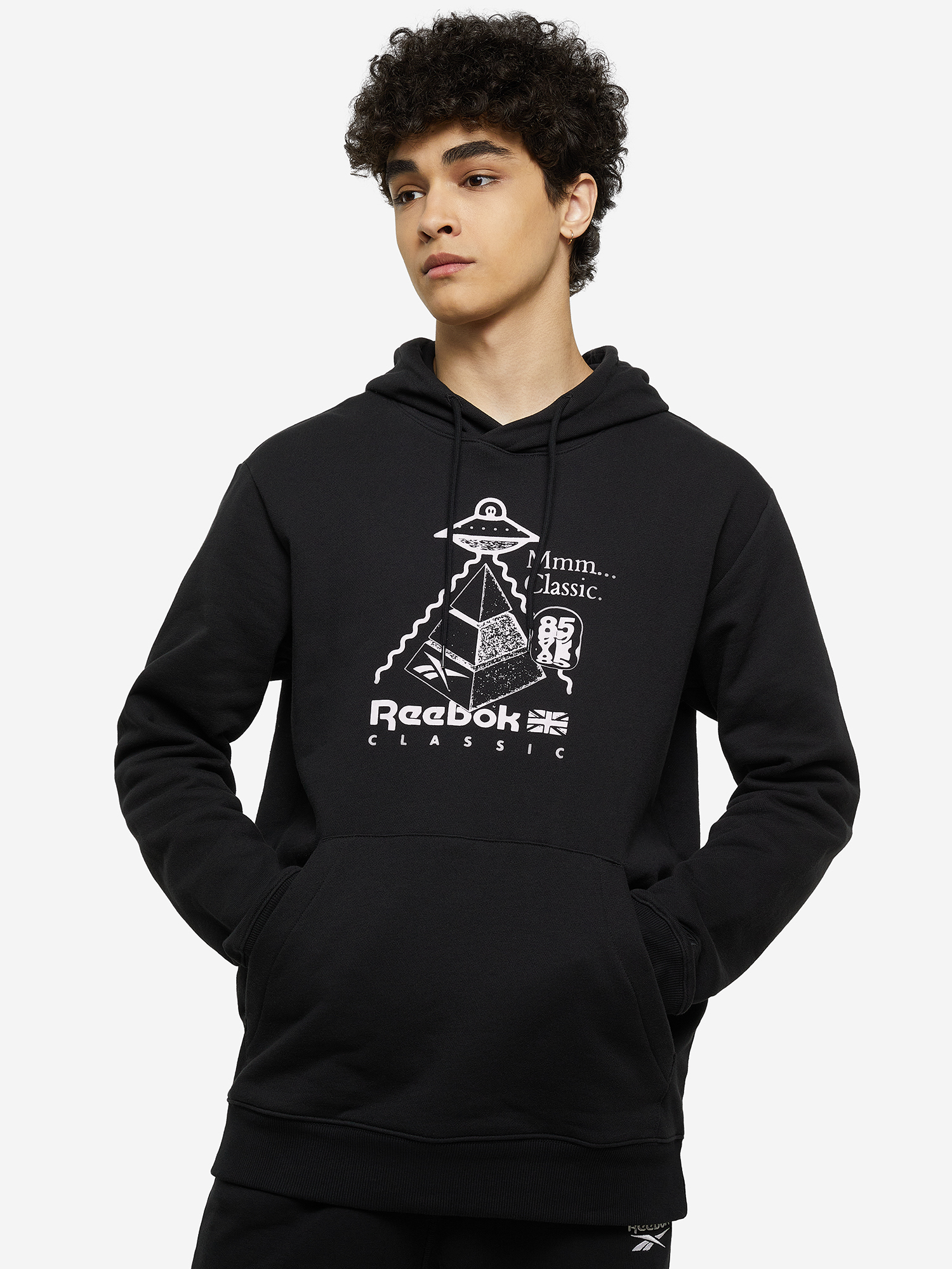 Худи мужская Reebok Skate Hoodie, Черный HT8178R00-, размер RUS 54 | EUR L