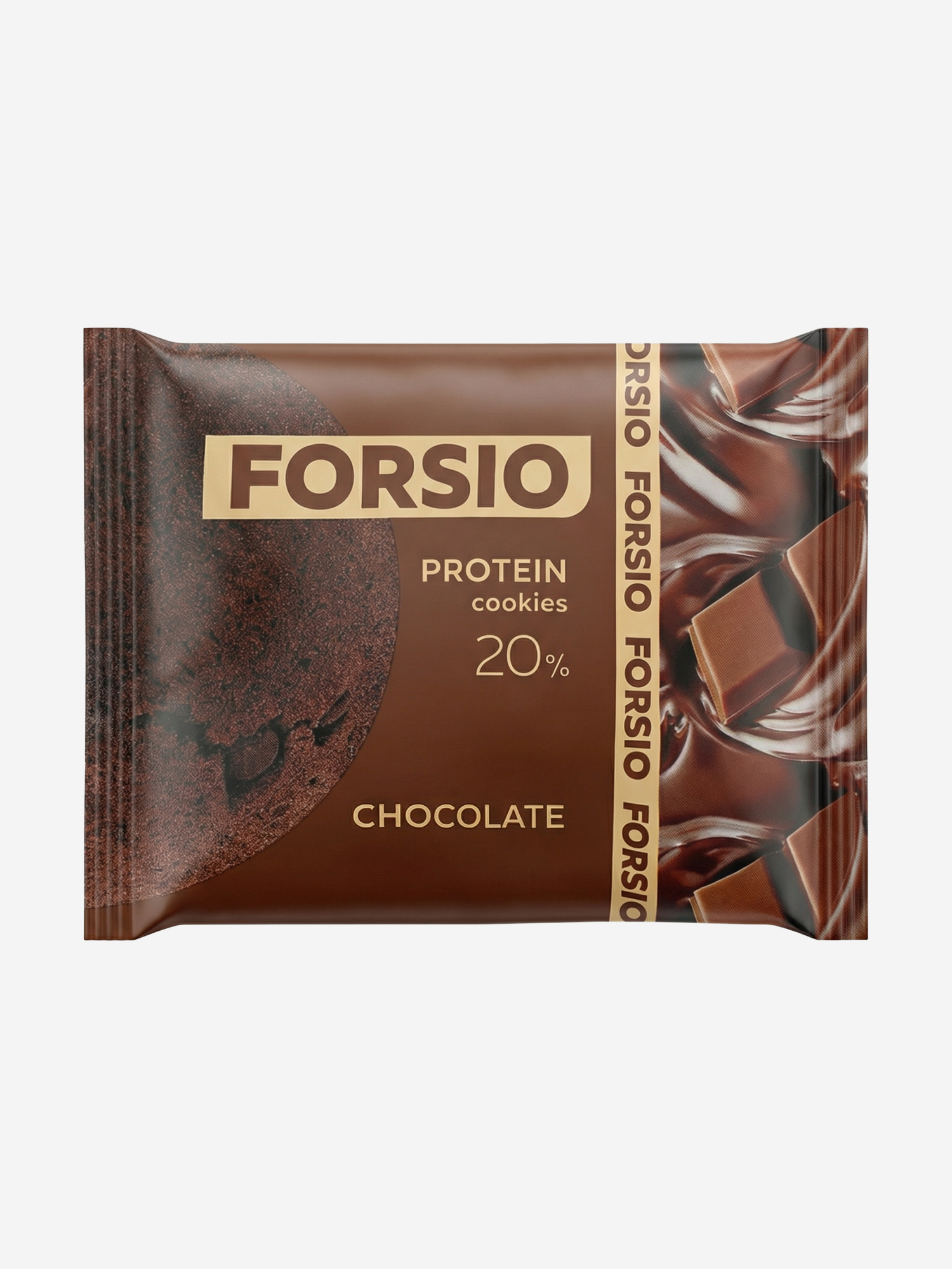 

Протеиновое печенье Forsio со вкусом шоколада, 40 г, Коричневый