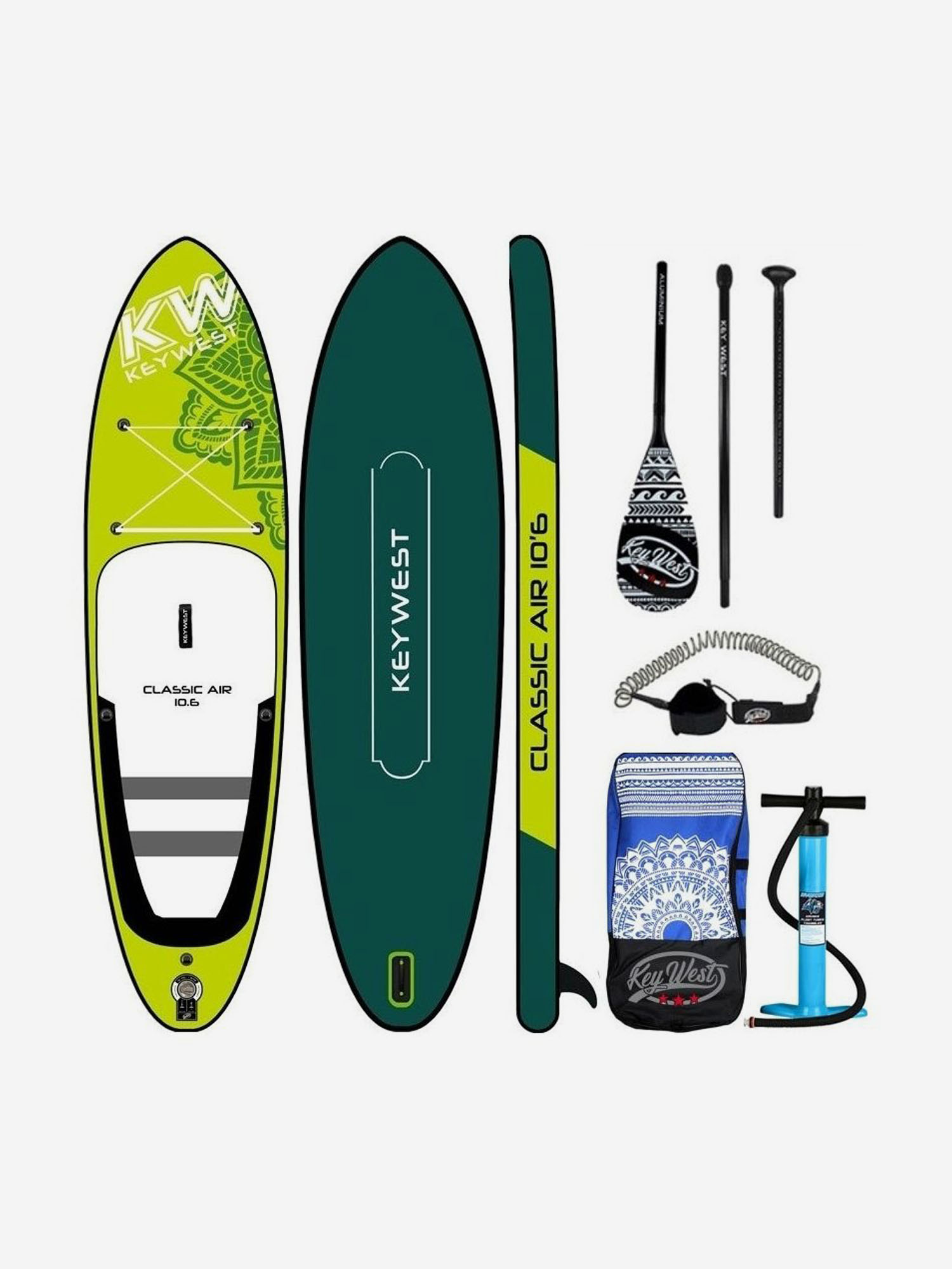 

Надувная доска SUB-board KEY WEST Classic Air'10, Зеленый