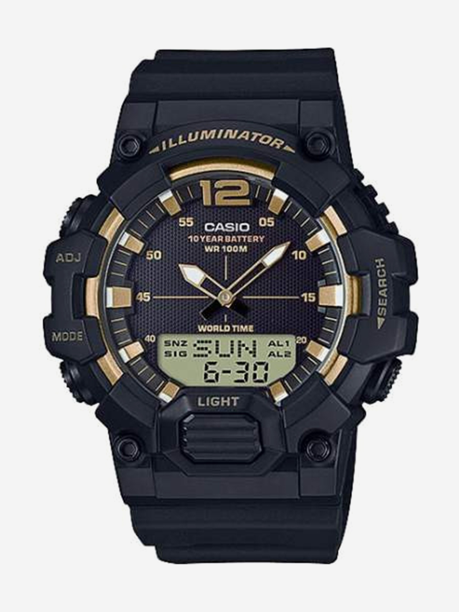 Изображение товара Спортивные часы CASIO ILLUMINATOR HDC-700-9A, Коричневый/желтый/черный