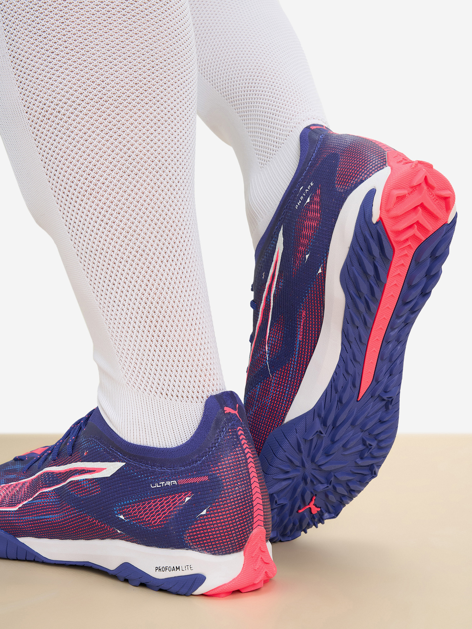 фото Бутсы мужские puma ultra 5 pro cage, фиолетовый