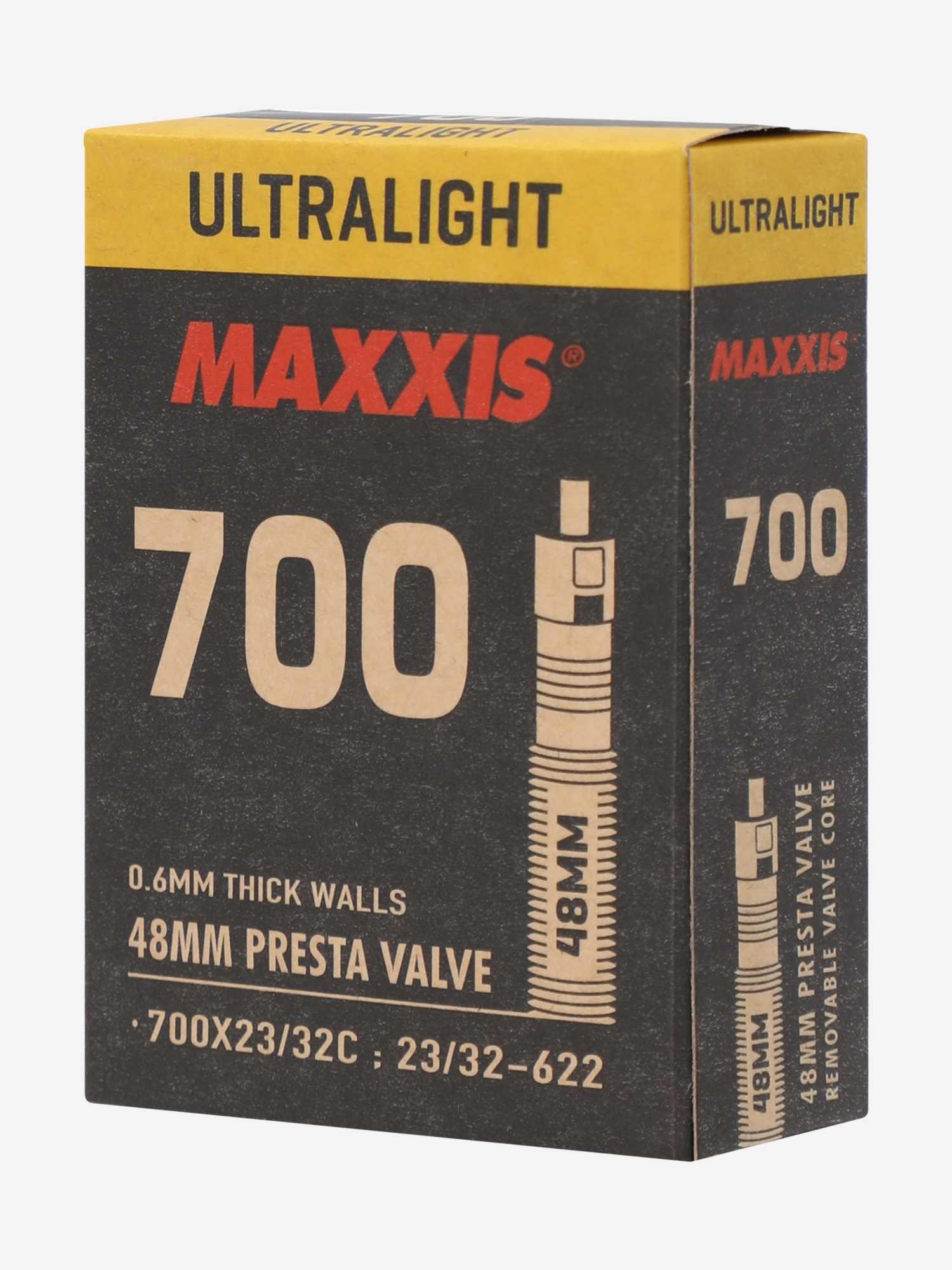 

Камера Maxxis Ultralight, 700x23/32C, LFVSEP48, Черный