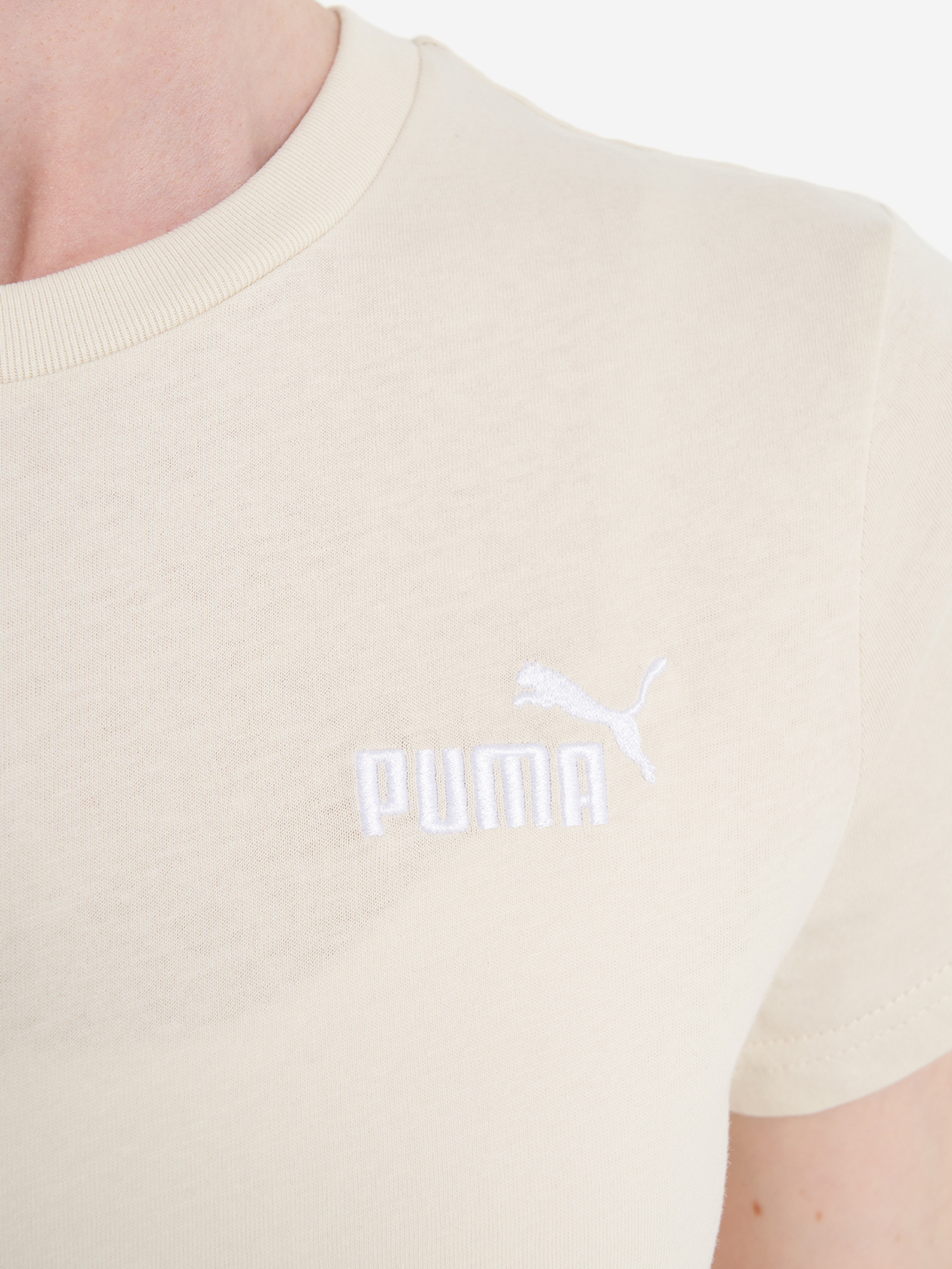 Футболка женская PUMA Ess Small No. 1 Logo, Бежевый 5
