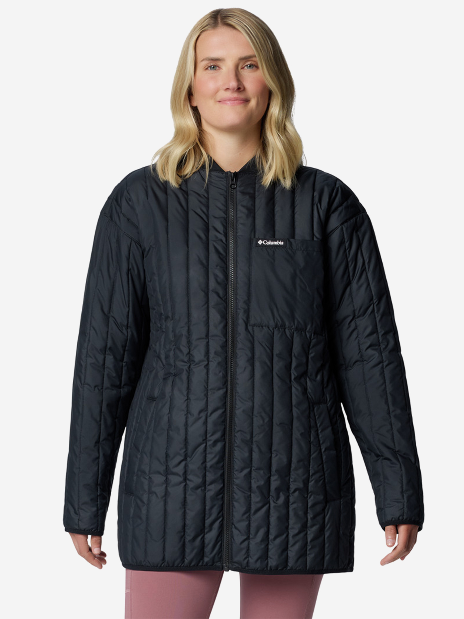Пуховик женский Columbia Peony Park Overshirt, Черный