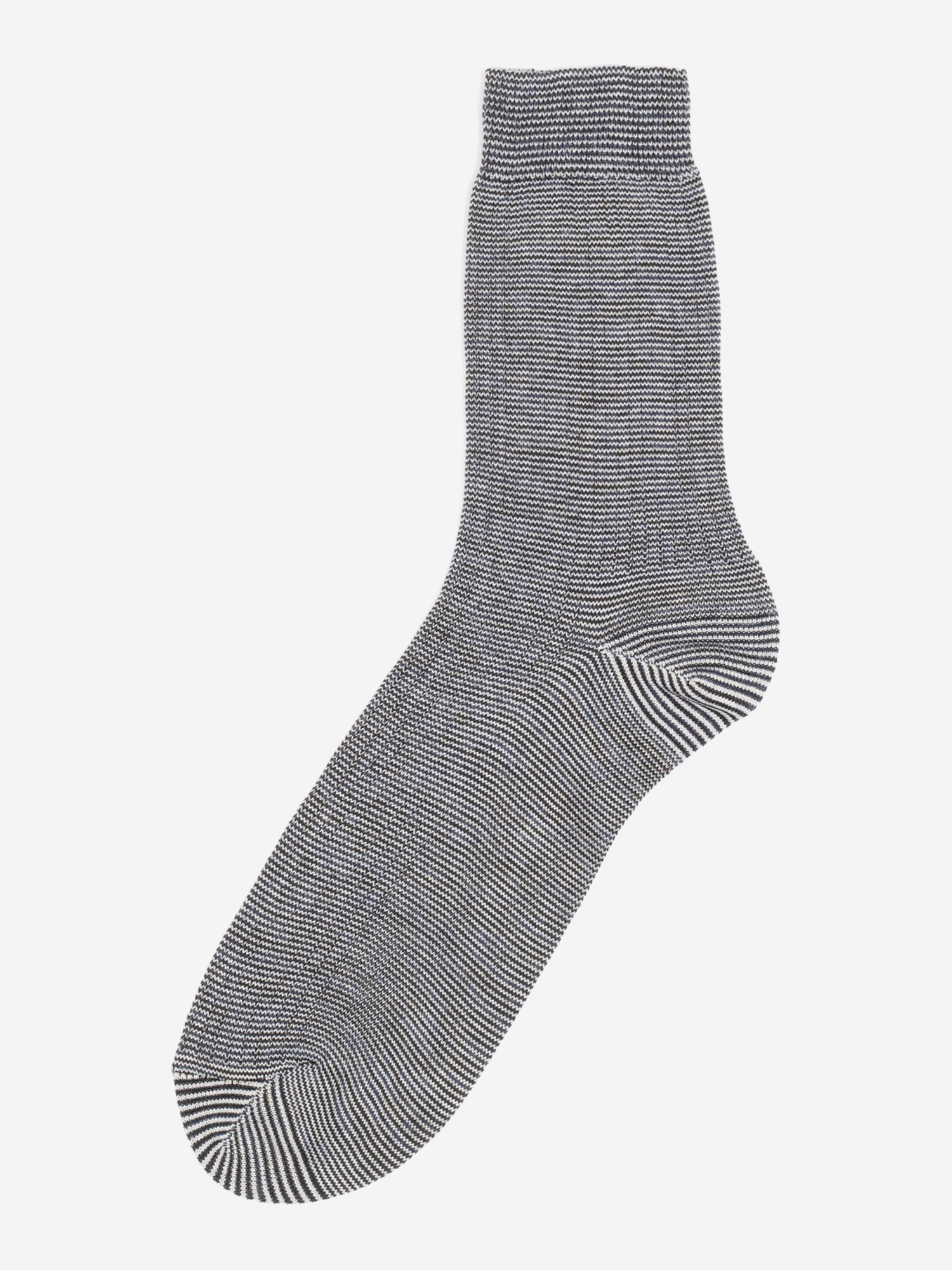 

Хлопковые базовые носки "Лана" из органического хлопка полосатые серые, Серый