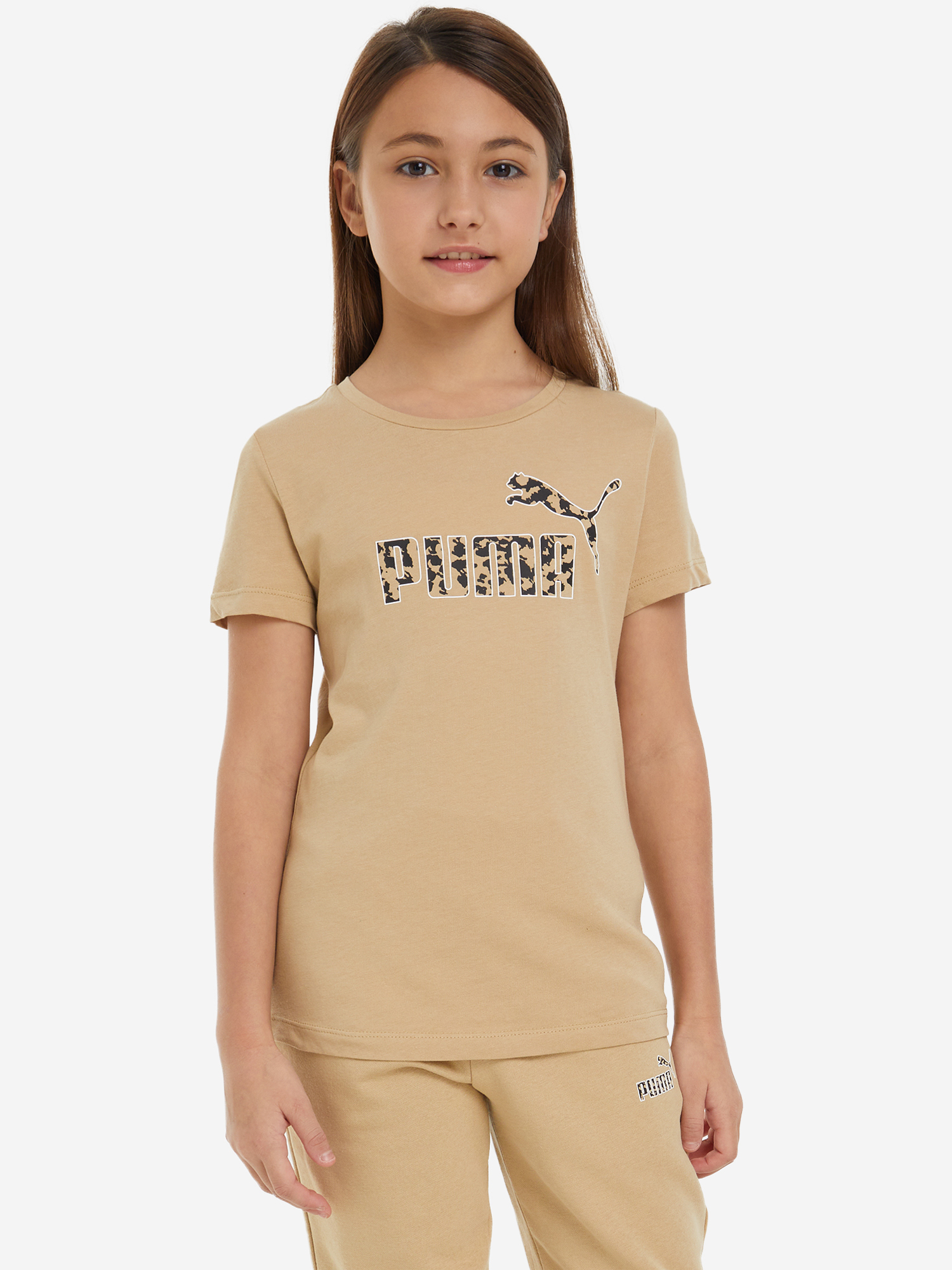 

Футболка для девочек PUMA Ess, Бежевый