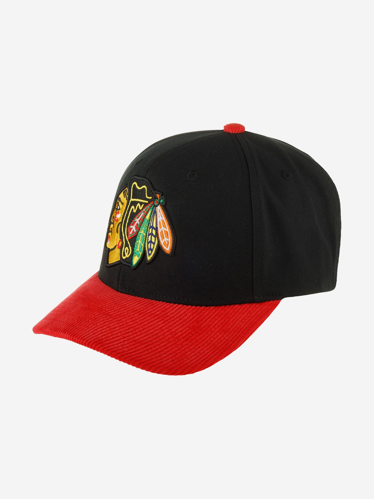 Бейсболка MITCHELL NESS HP7974-CBHBLCK Chicago Blackhawks NHL (черный), Черный 59-192XDOXM4K-72, размер Без размера