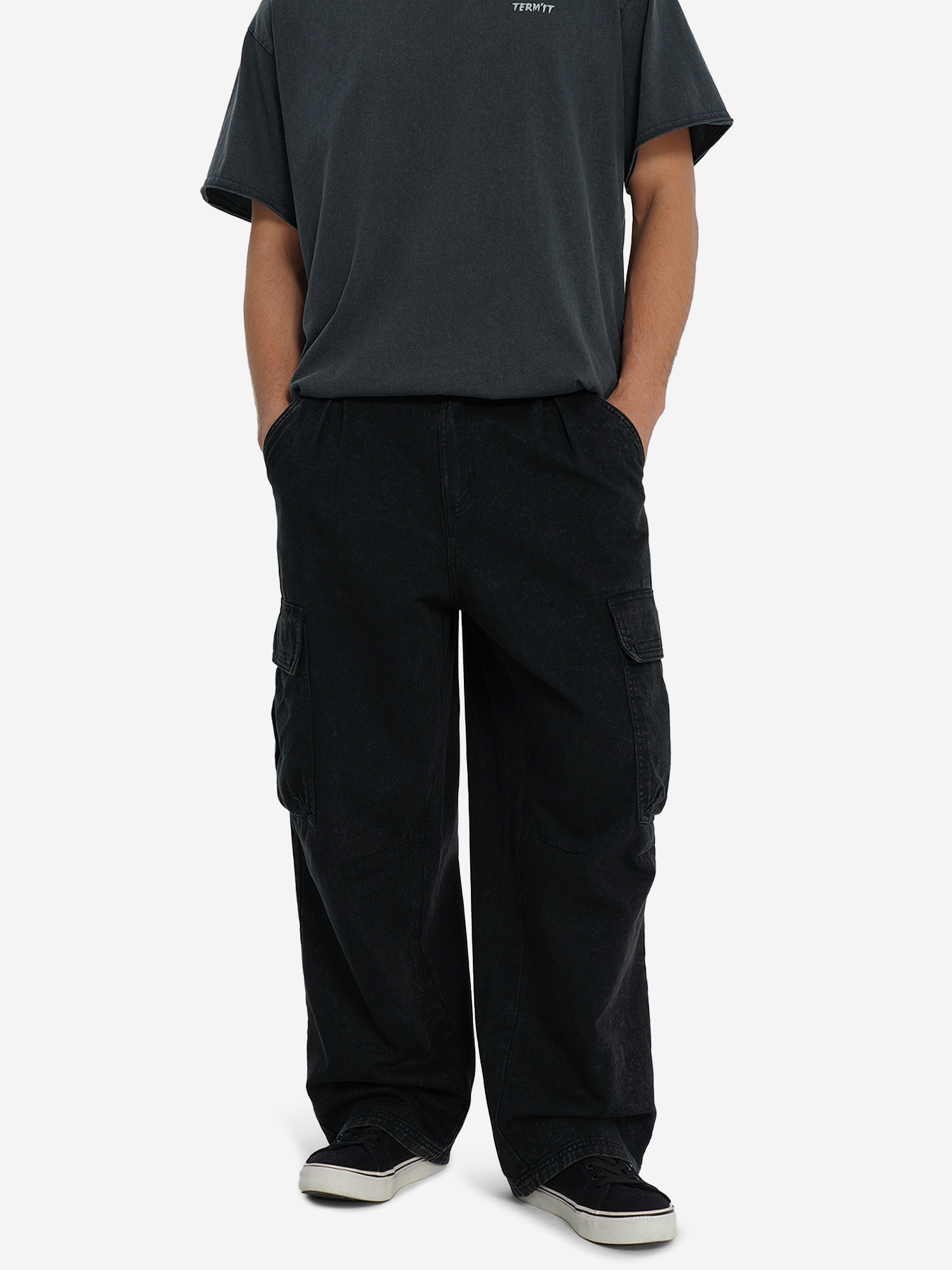 Брюки Termit оверсайз, черный, арт. 142858trt-99