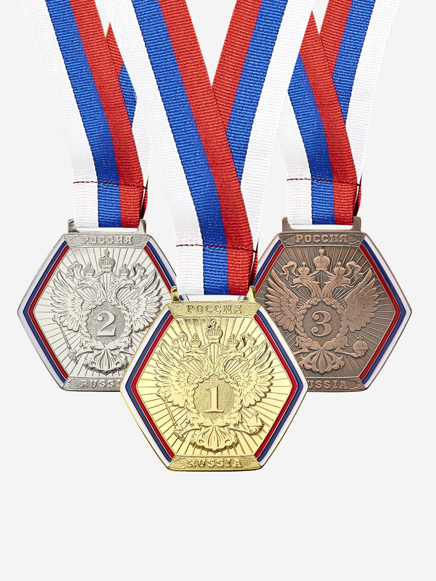 

Два комплекта медалей за 1,2,3 место, Золотой