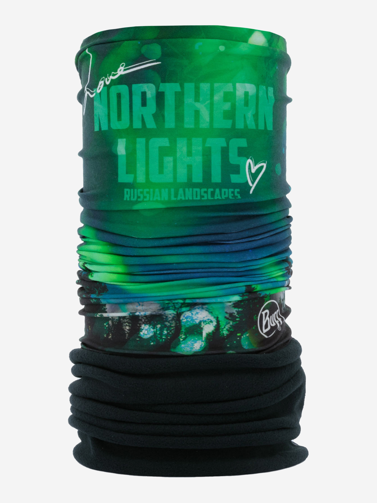 

Бандана Buff Polar Northern Lights/Black, Зеленый