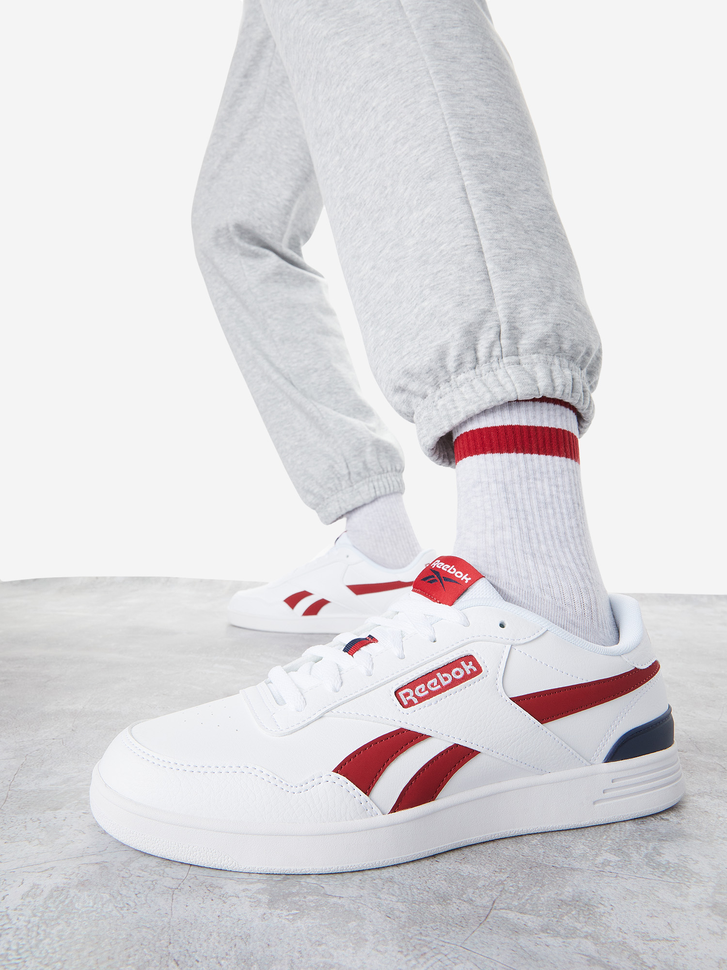 

Кеды мужские Reebok Court Advance Clip, Белый
