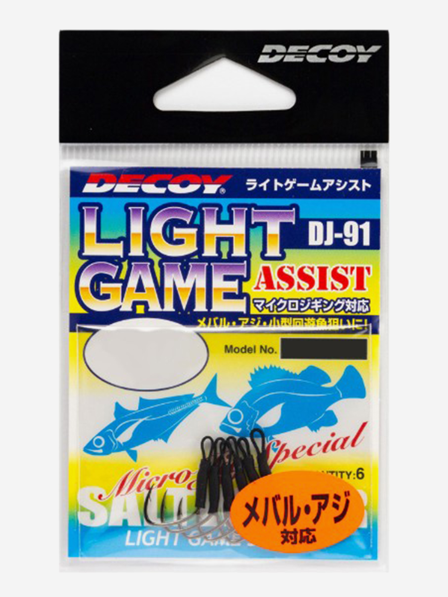 Изображение товара Крючок Decoy DJ-91 Light Game Assist #L для рыбалки на хищную рыбу