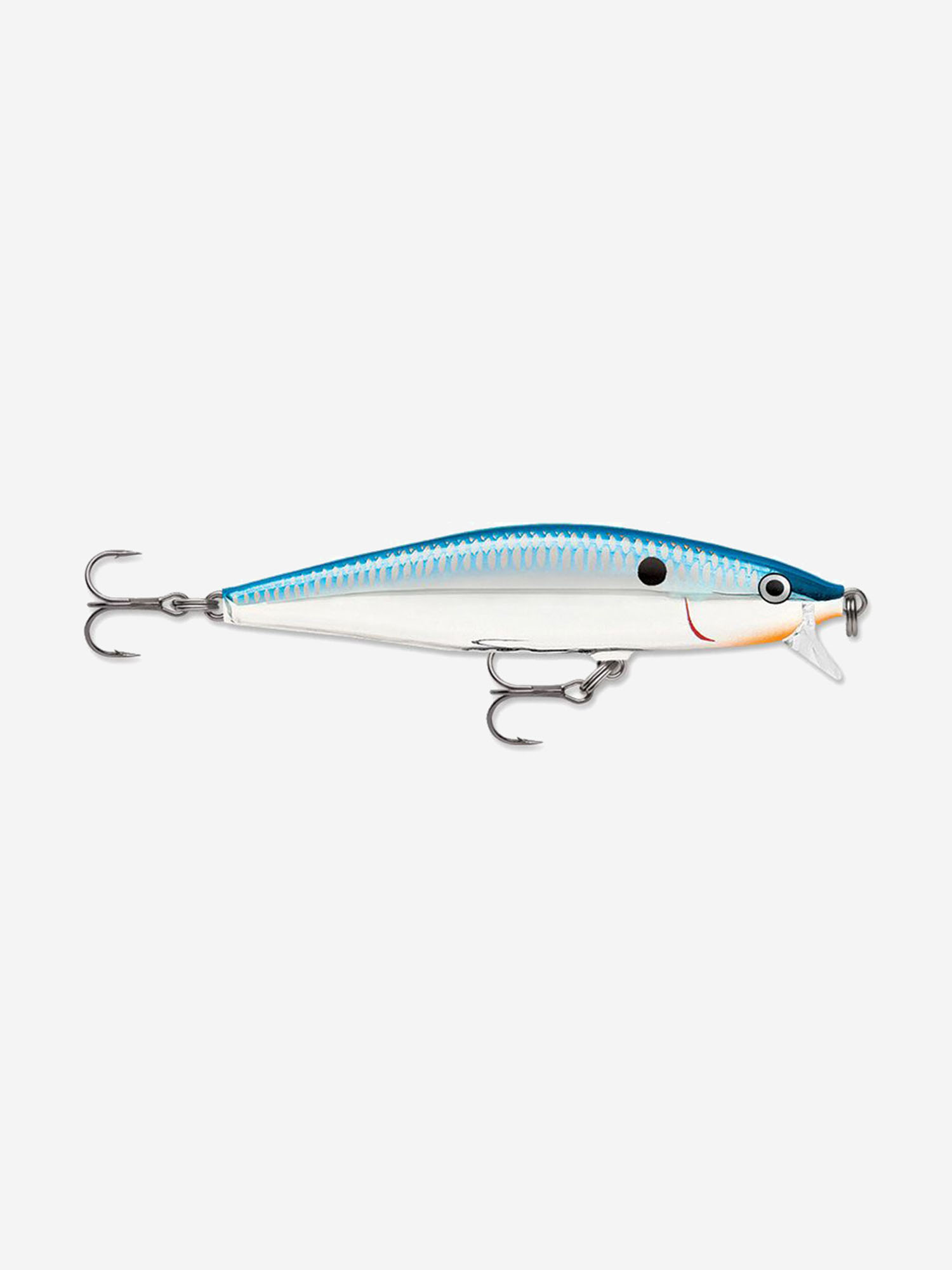 

Воблер для рыбалки RAPALA Flat Rap 08, 8см, 7гр, цвет SB, плавающий, Голубой