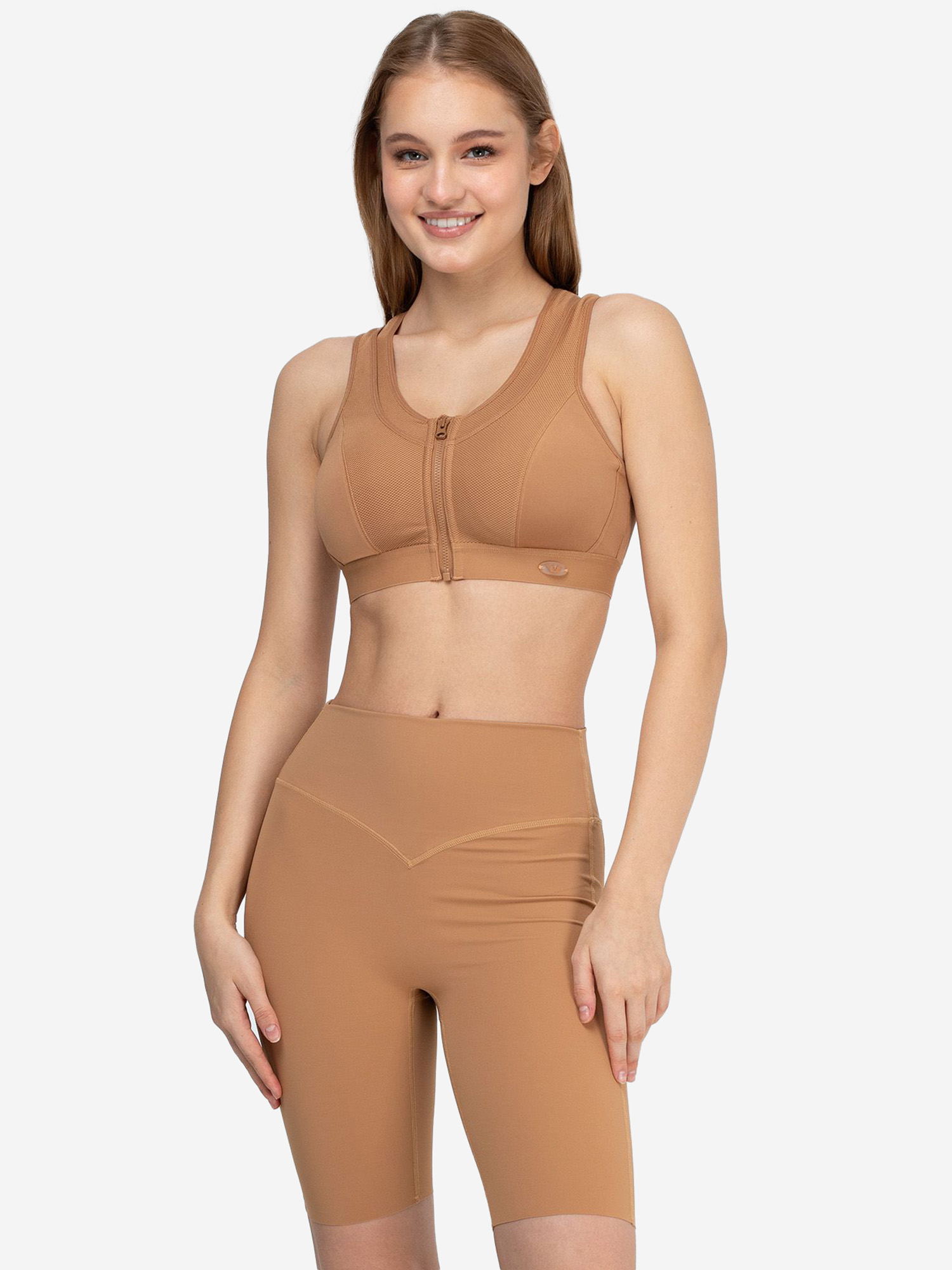 Шорты-велосипедки Fitness Line Opium PF-133, Бежевый PF-133WJJFO2A-BEIGE, размер 42/44