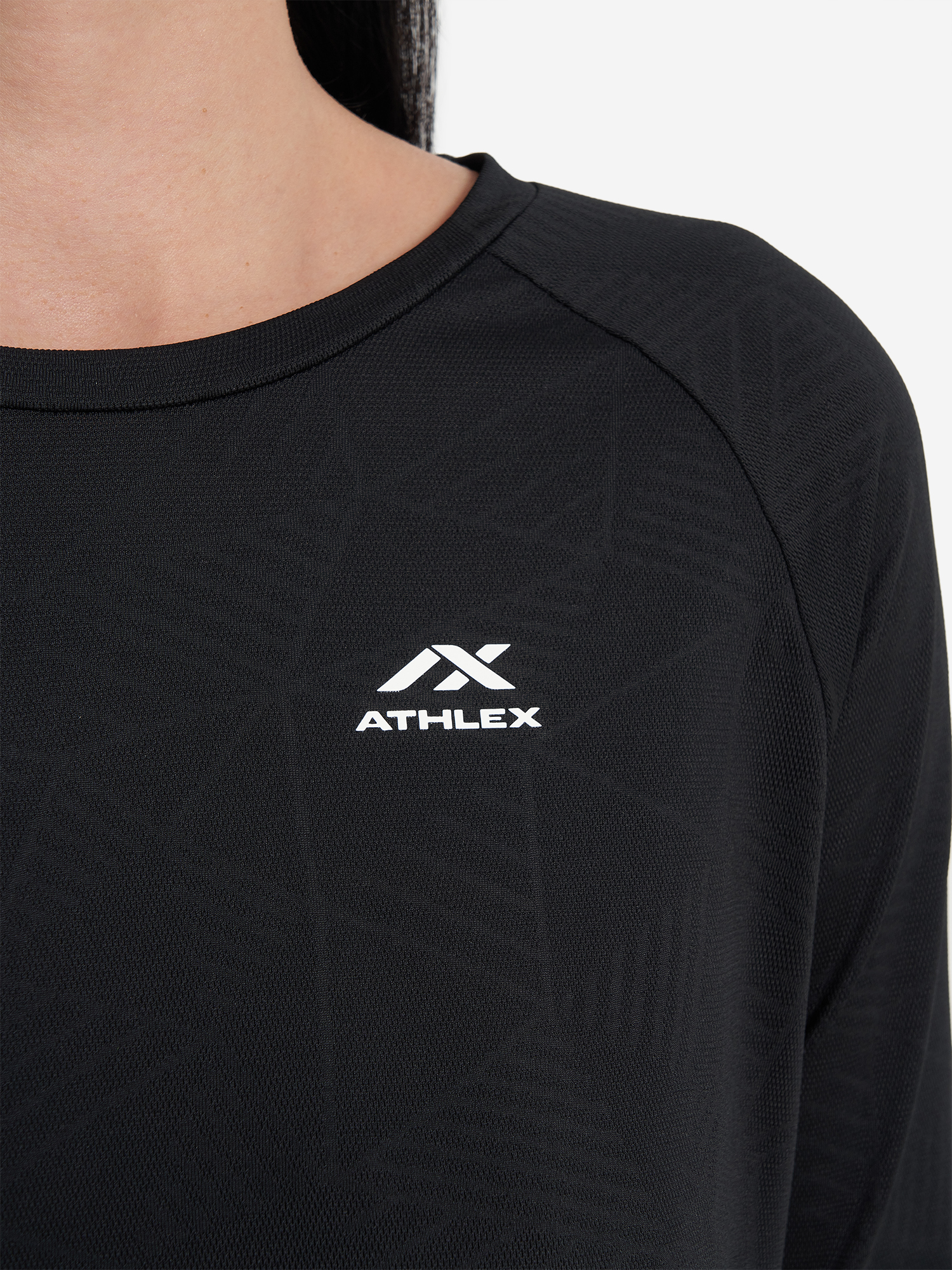 фото Лонгслив женский athlex, черный