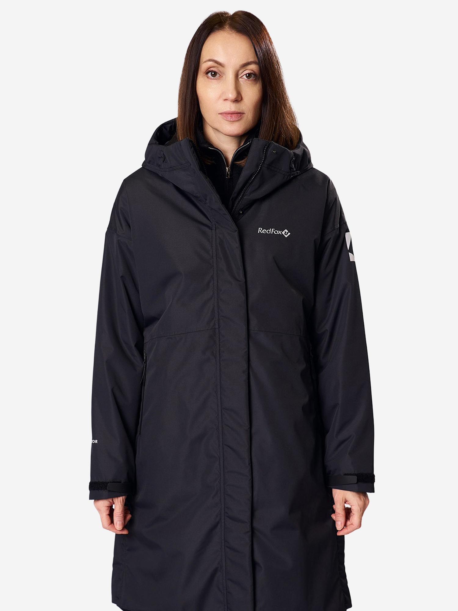 Изображение товара Женское утепленное пальто Red Fox Garda II для демисезона спорт Черное