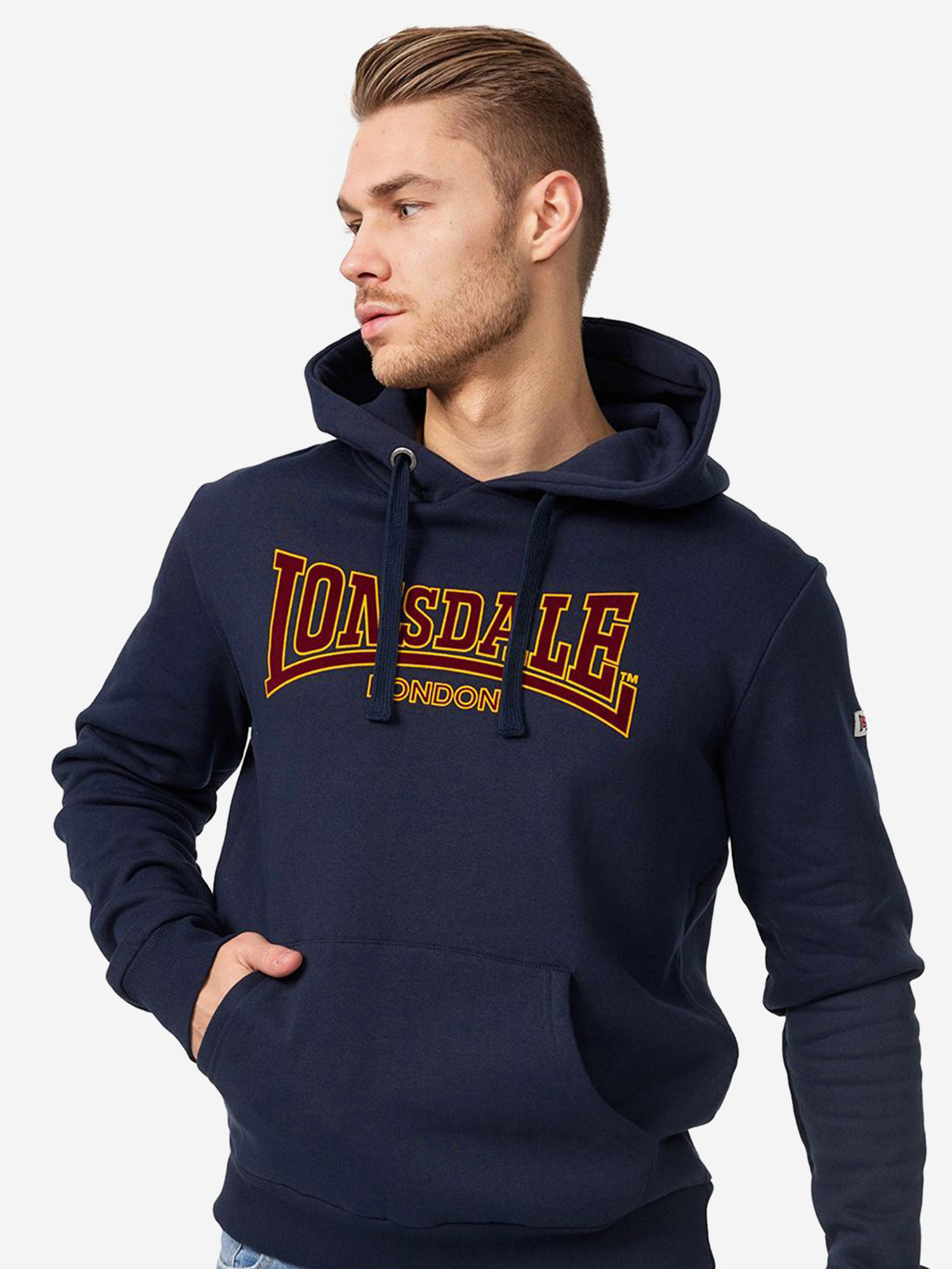 

Толстовка с капюшоном LONSDALE HOODED CLASSIC, Синий