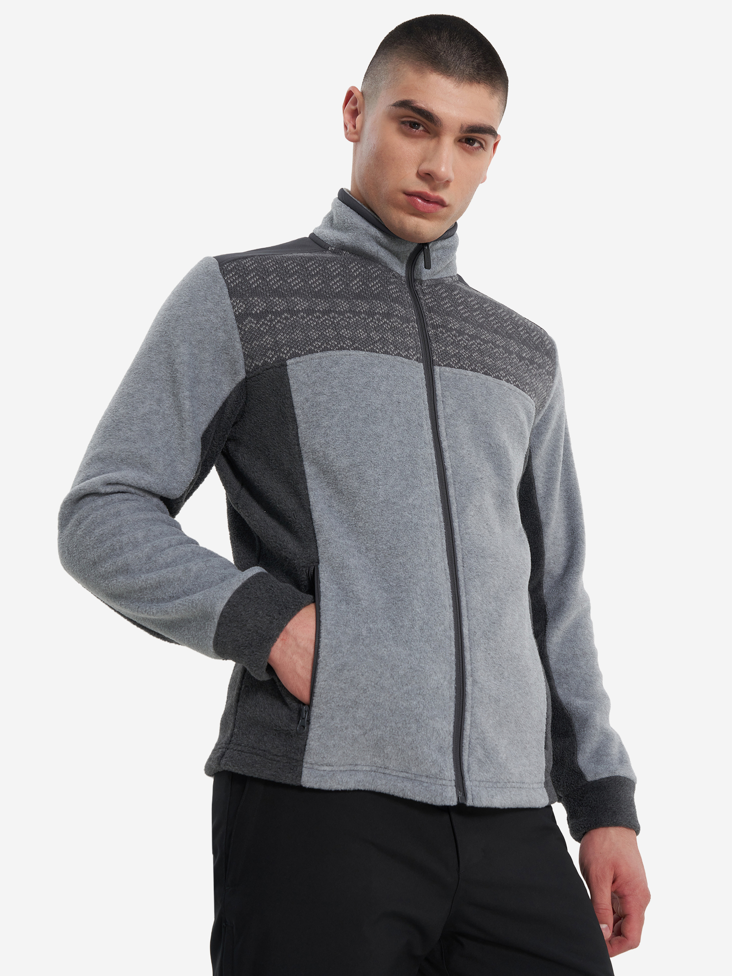 

Джемпер флисовый мужской Glissade, Серый