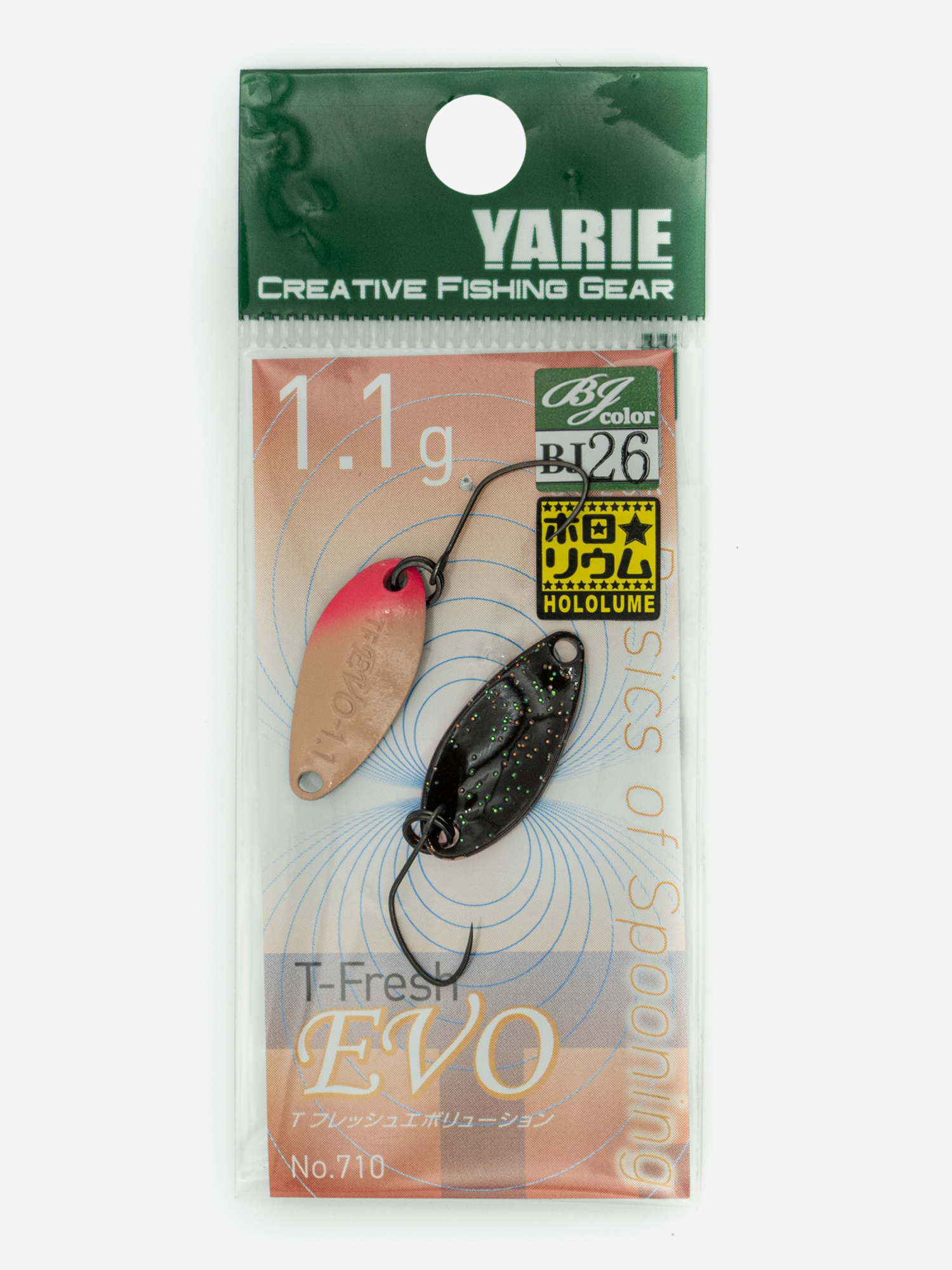 

Блесна YARIE №710 T-FRESH EVO 1.1гр цвет BJ-26, Мультицвет