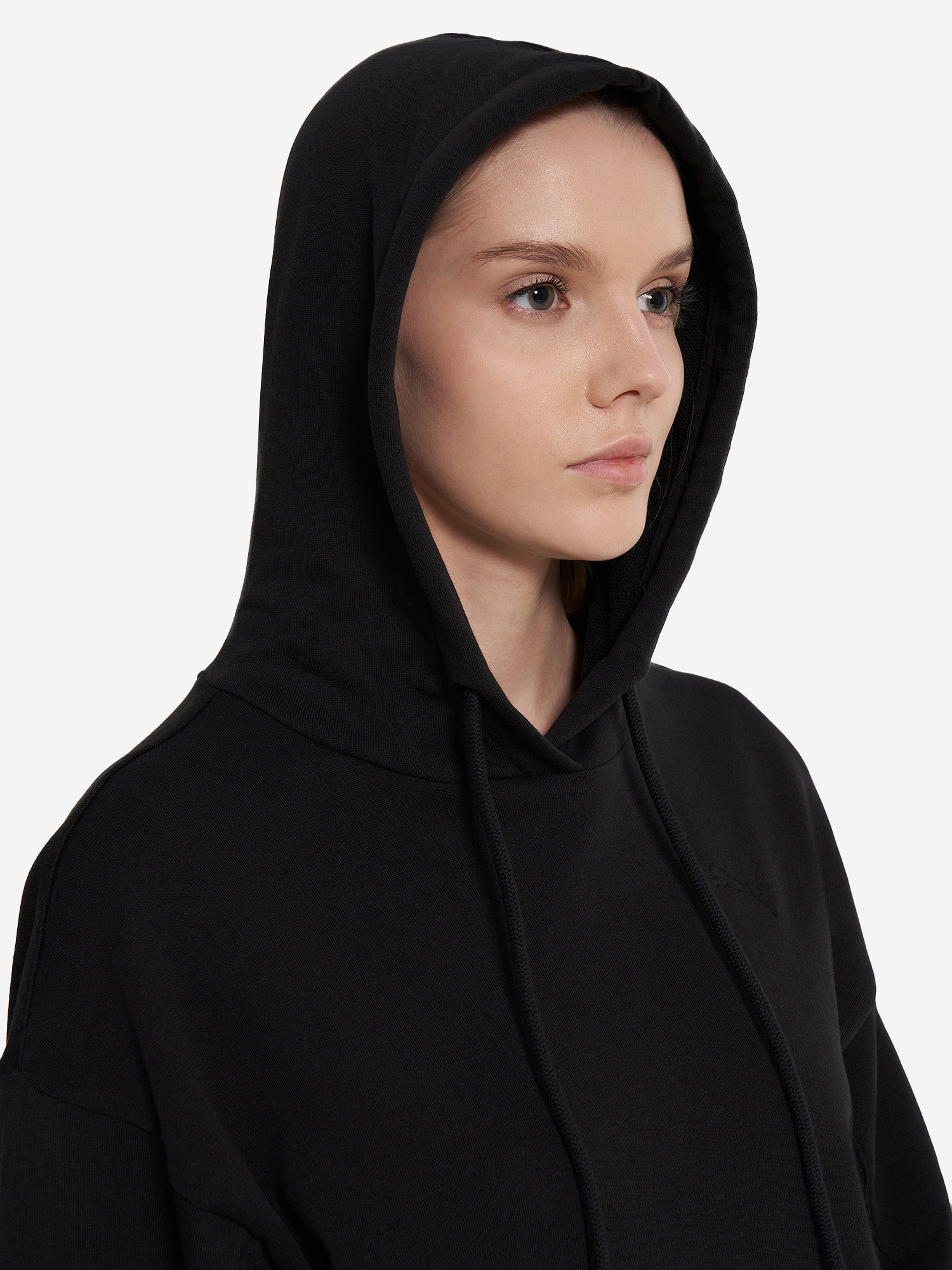 фото Худи женское puma relaxed, черный