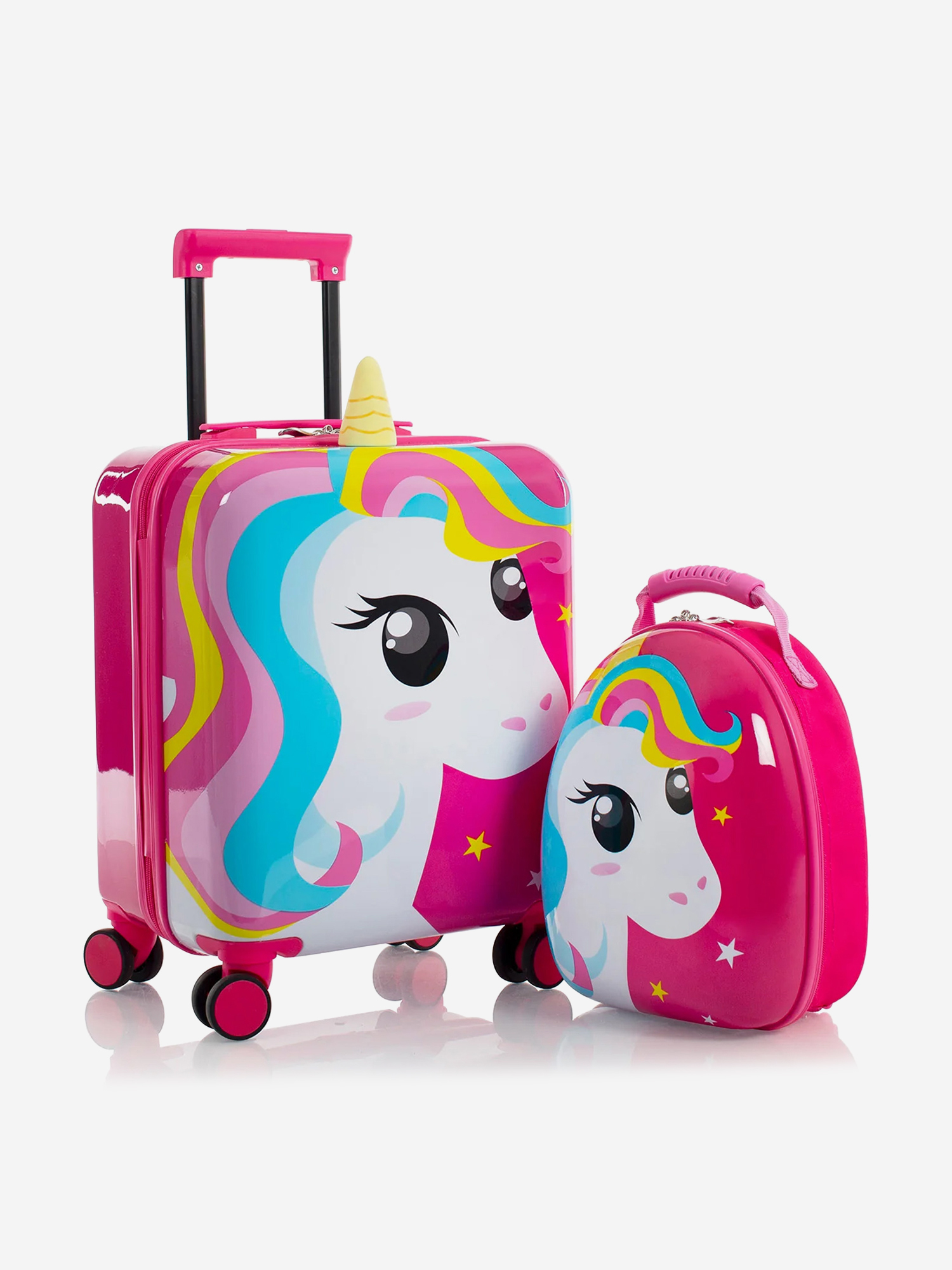 Изображение товара Чемодан и рюкзак Heys Super Tots Unicorn, Розовый/белый