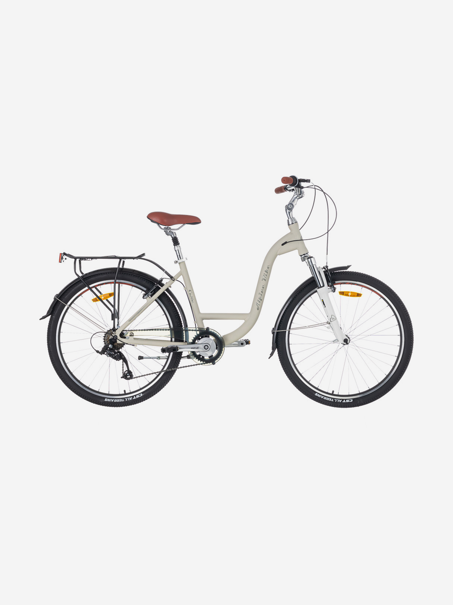 

Велосипед Alpinebike Costa, М, 26", городской, 7 скоростей, белый, Белый