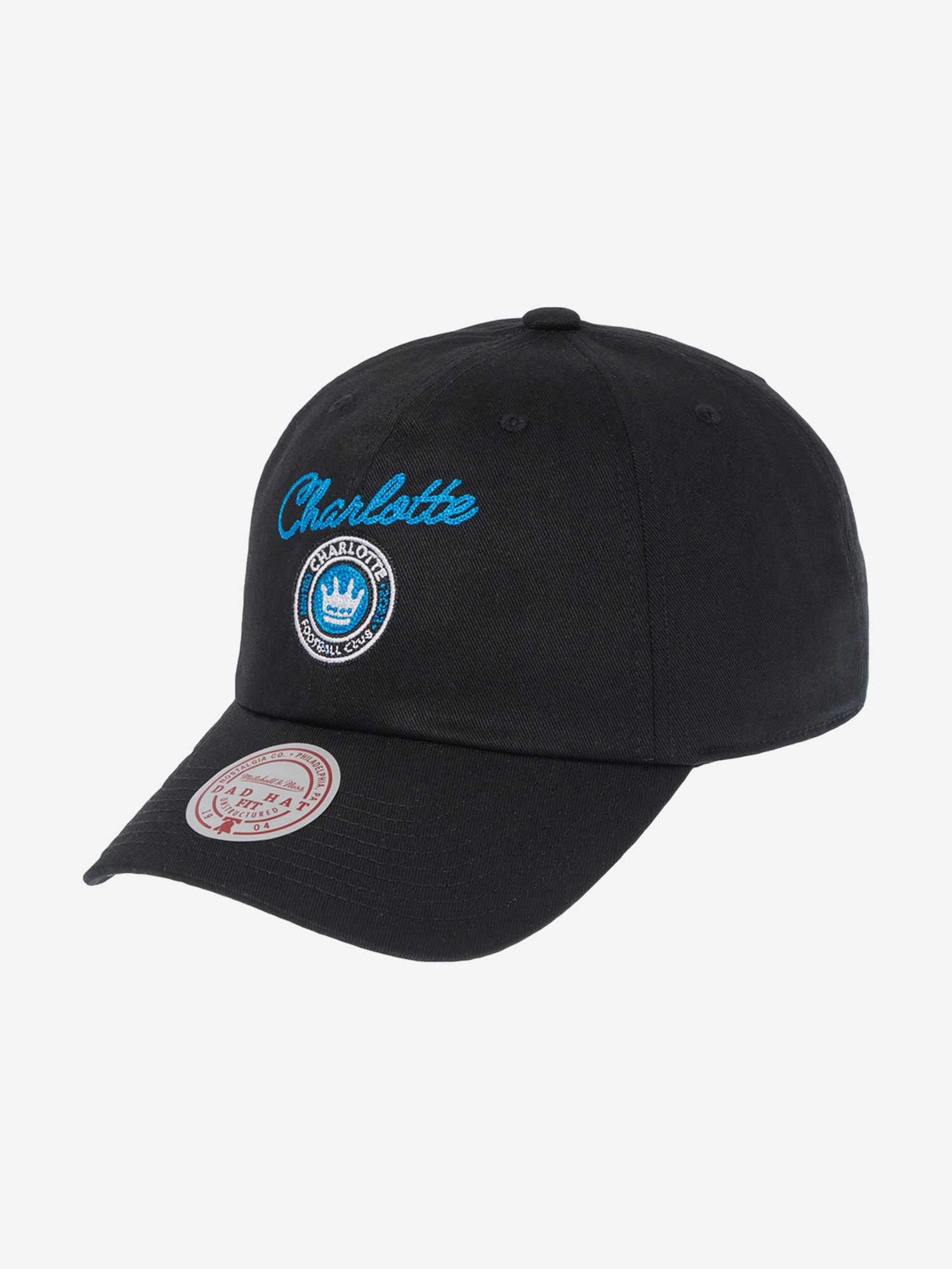 Изображение товара Бейсболка Mitchell Ness Charlotte FC MLS из 100% хлопка универсальная спортивная