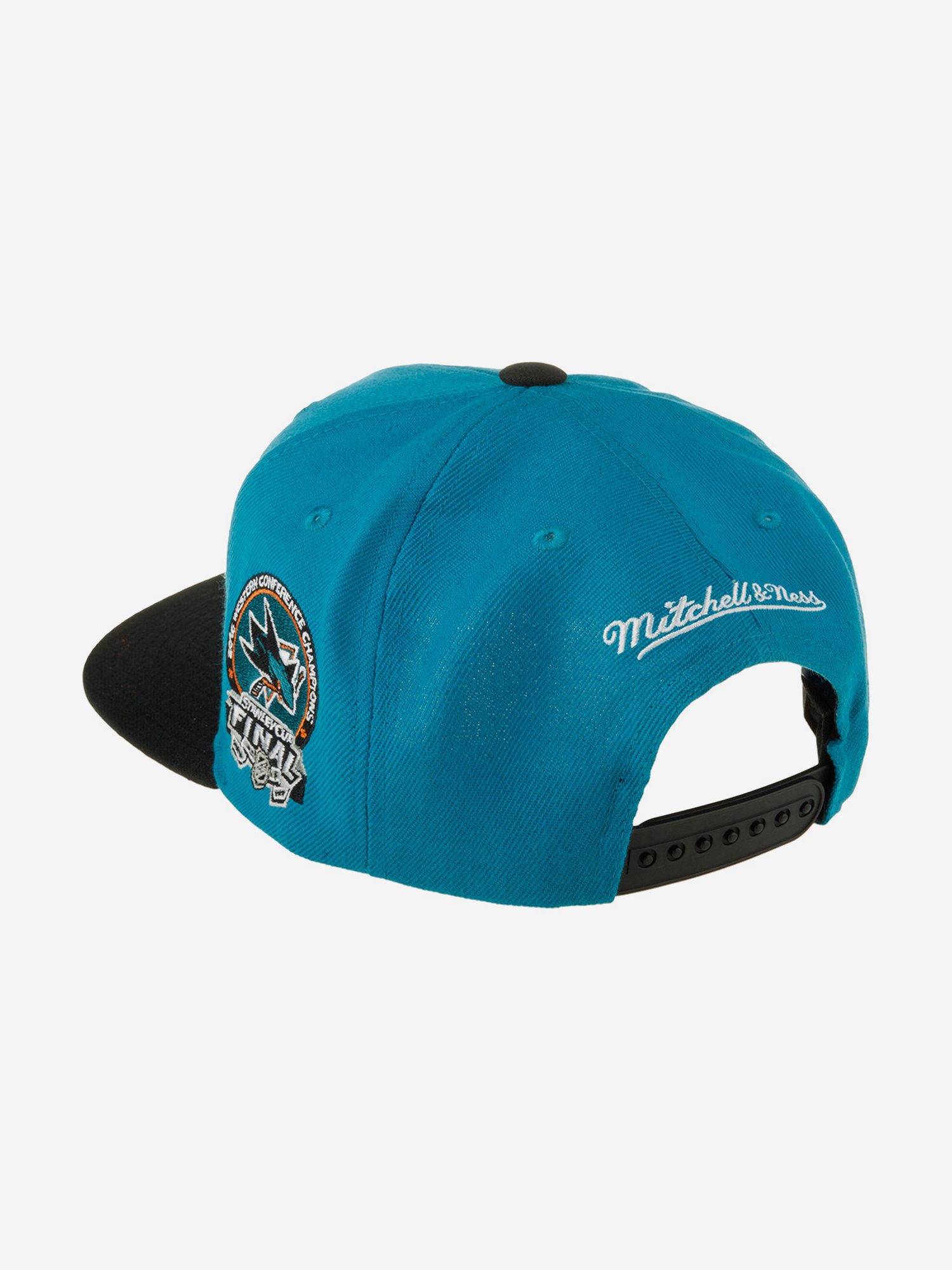 Бейсболка с прямым козырьком MITCHELL NESS 6HSSLR22462-SJSTLBK San Jose Sharks NHL (голубой), Голубой 59-283XDOXM4K-33, размер Без размера - фото 3