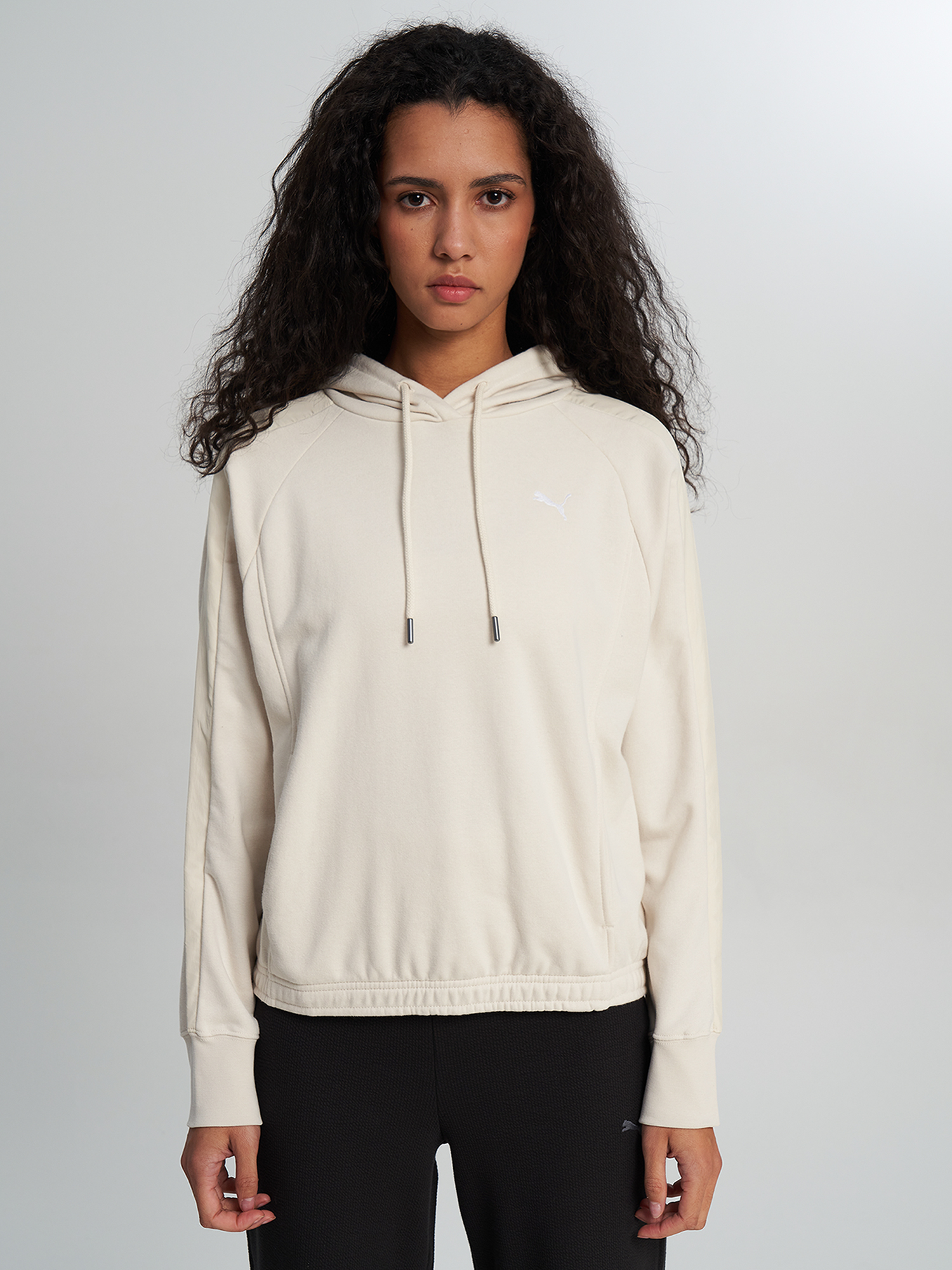 Худи женское оверсайз PUMA, Бежевый 2