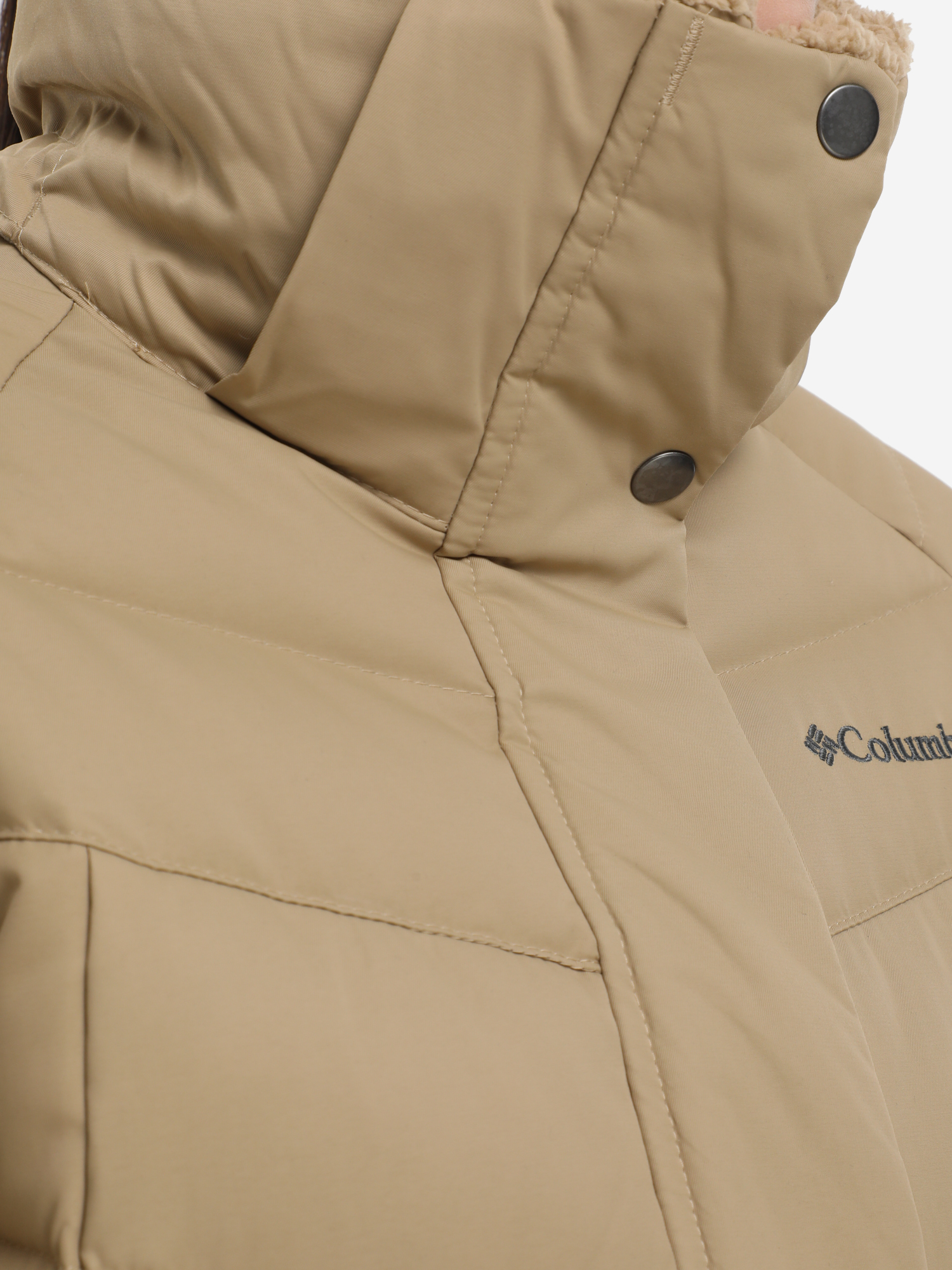 Пуховик женский Columbia Belle Isle Mid Down Jacket, Коричневый 2051441CLB-214, размер RUS 44 | EUR S - фото 10