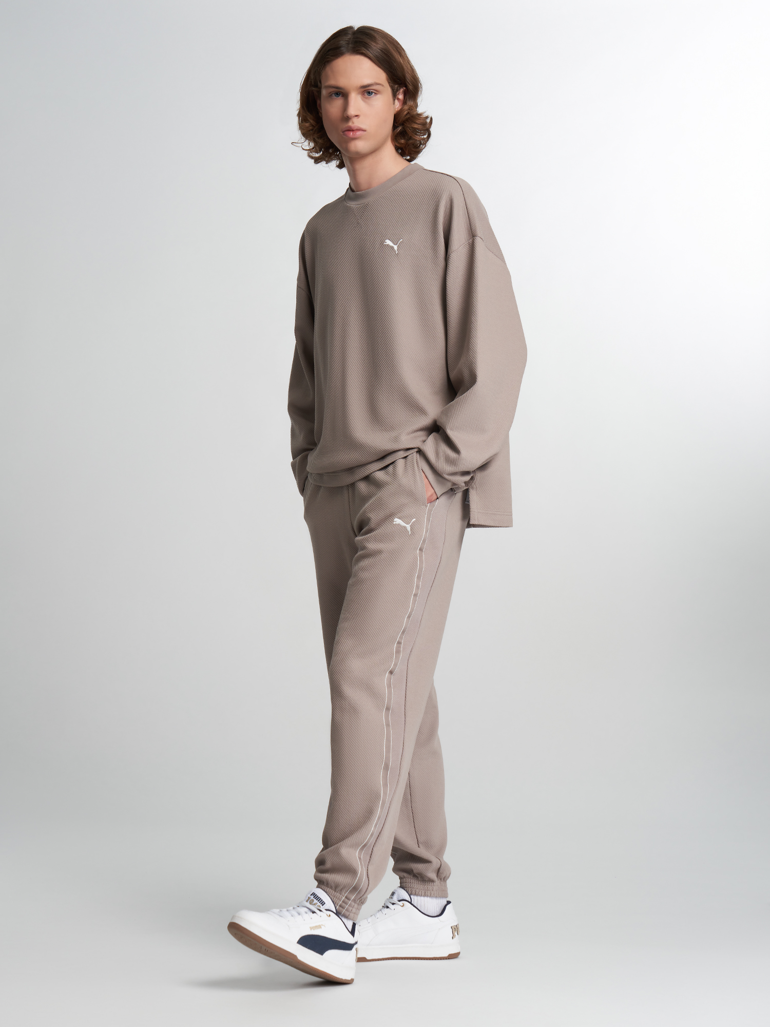 Свитшот мужской PUMA Essentials Elevated, Бежевый 5